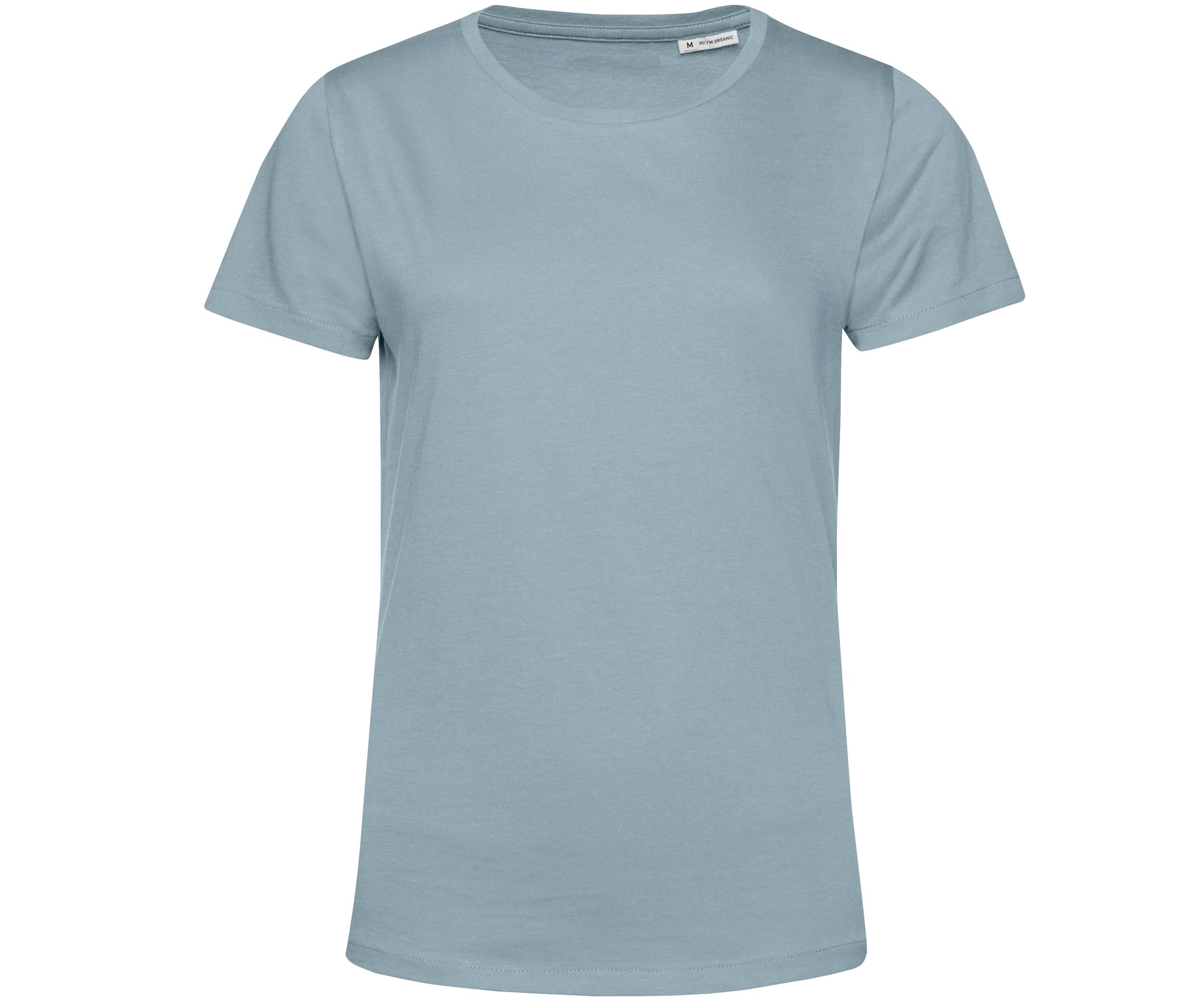 Tee-Shirt Femme Col Rond 150 Organique - Blue Fog