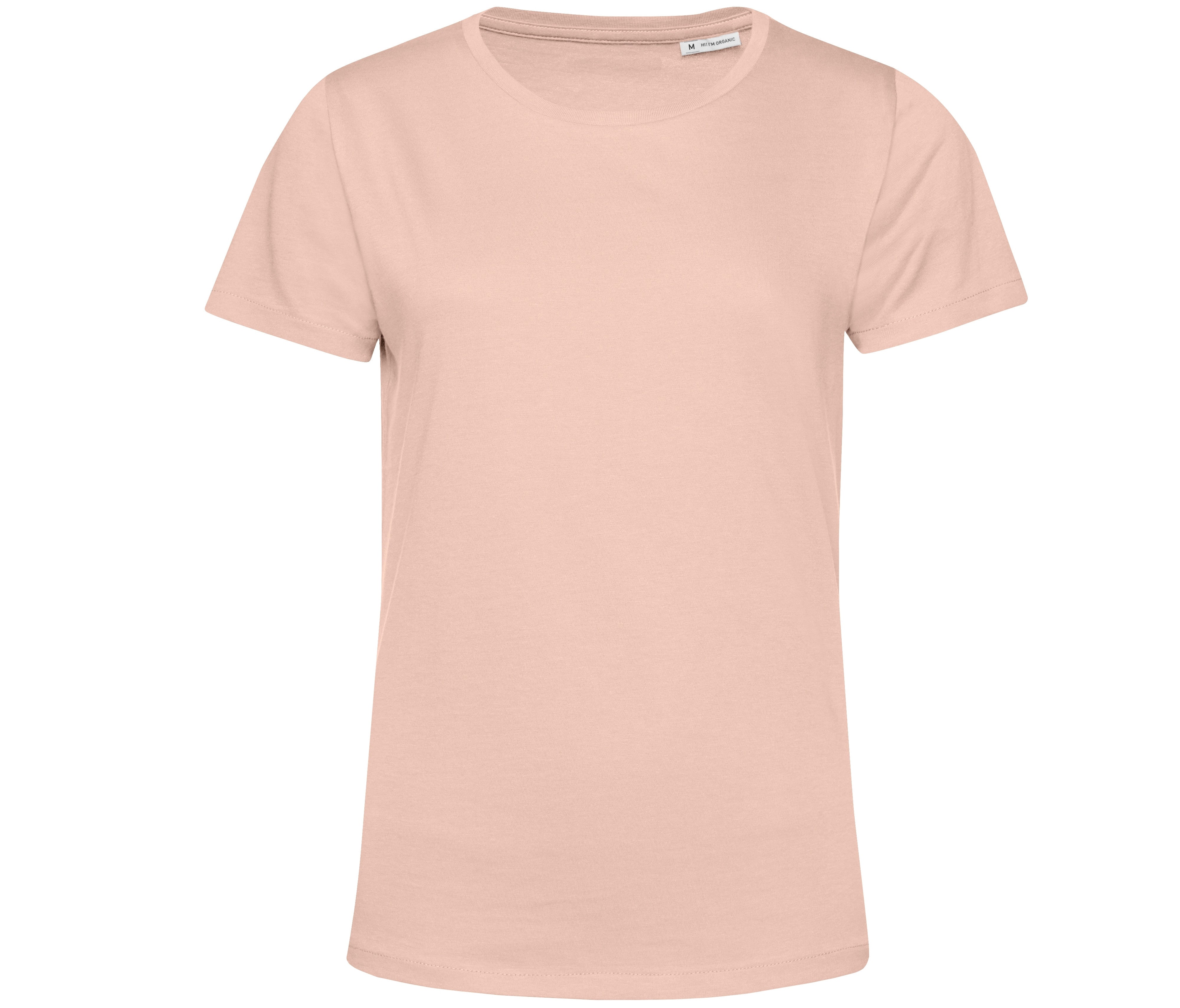 Tee-Shirt Femme Col Rond 150 Organique - Soft Rose