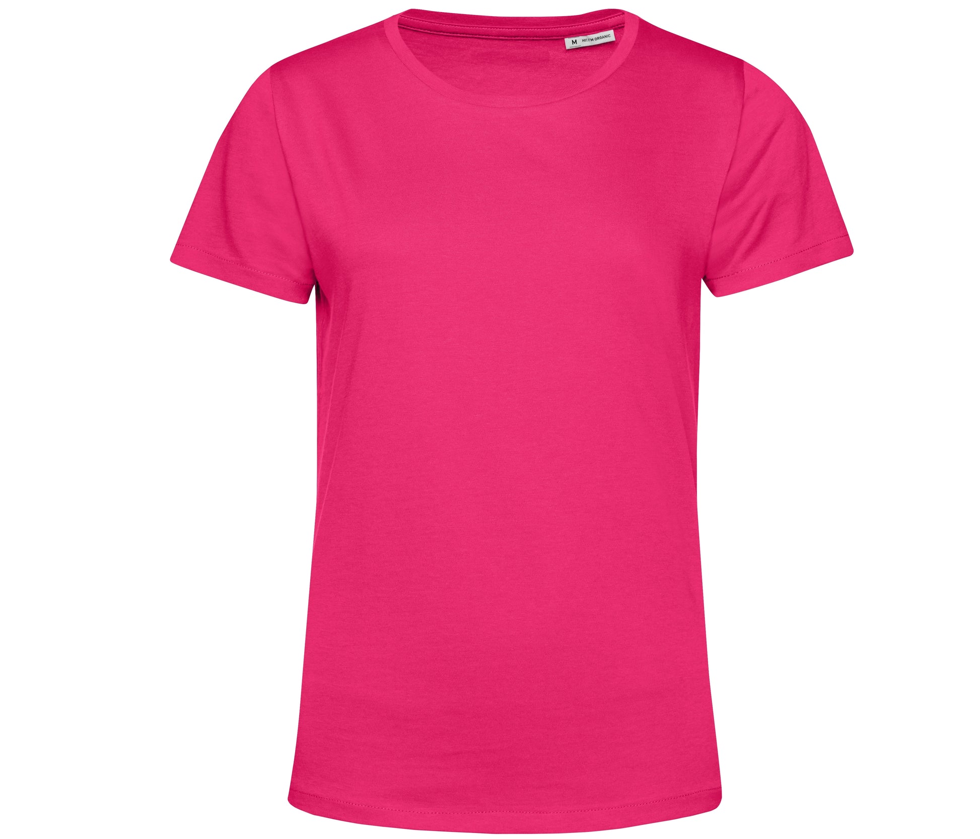 Tee-Shirt Femme Col Rond 150 Organique - Magenta Pink