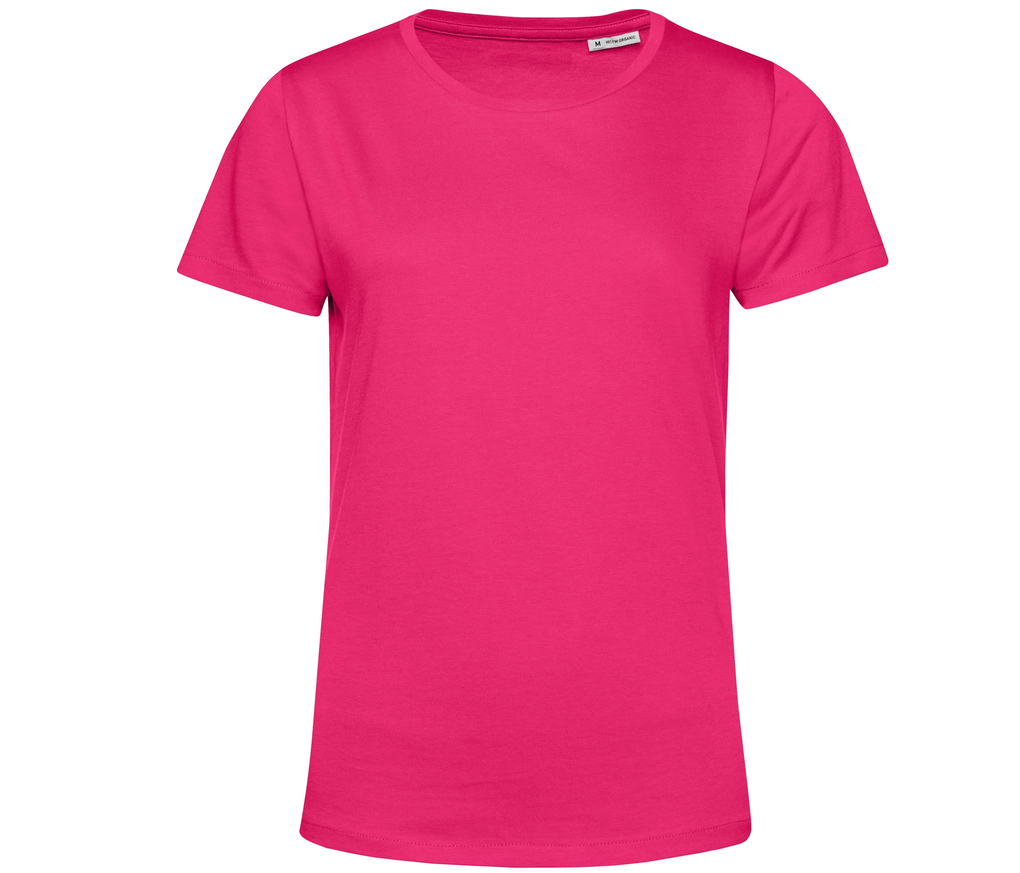 Tee-Shirt Femme Col Rond 150 Organique - Magenta Pink