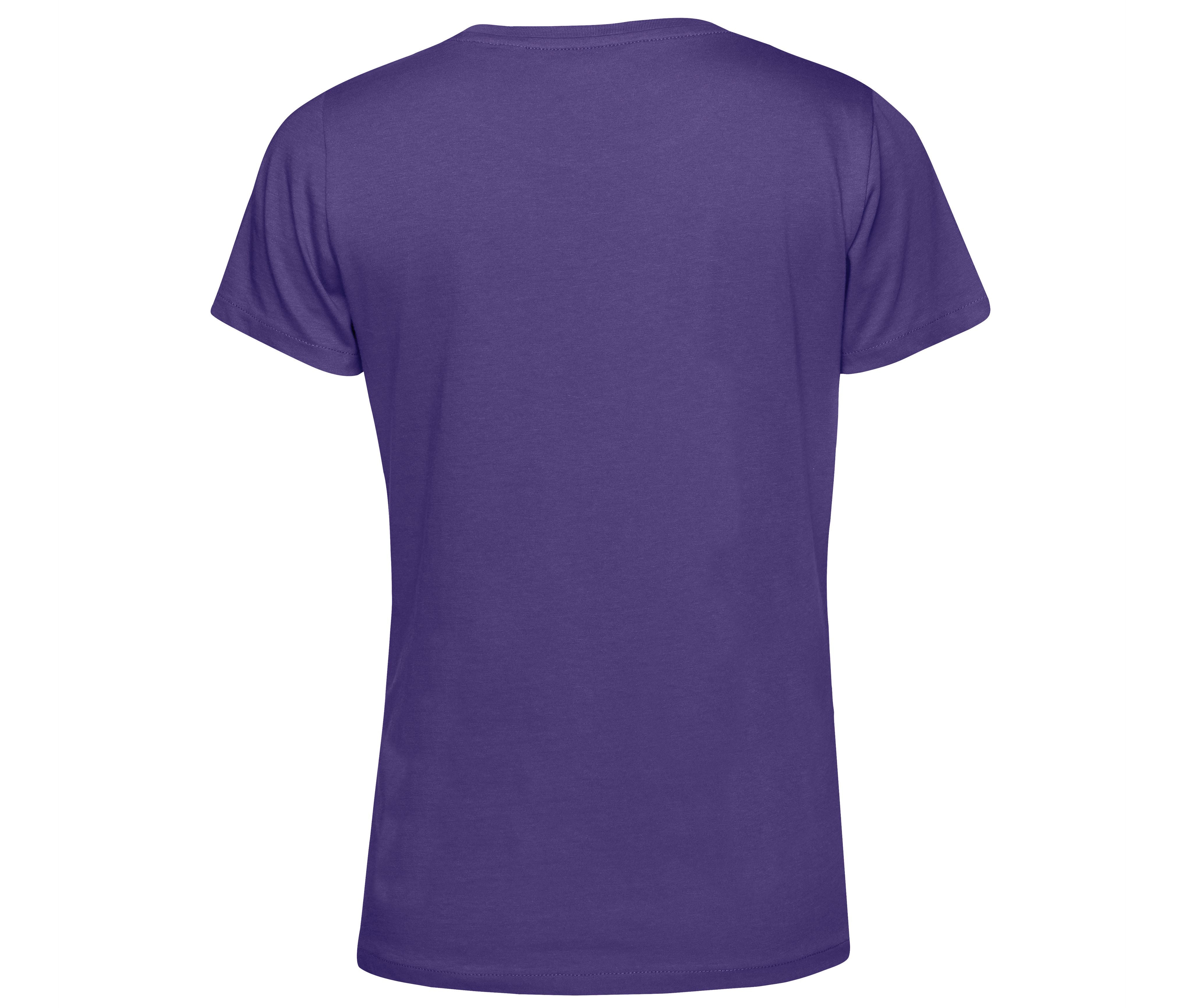 Tee-Shirt Femme Col Rond 150 Organique - Radiant Purple