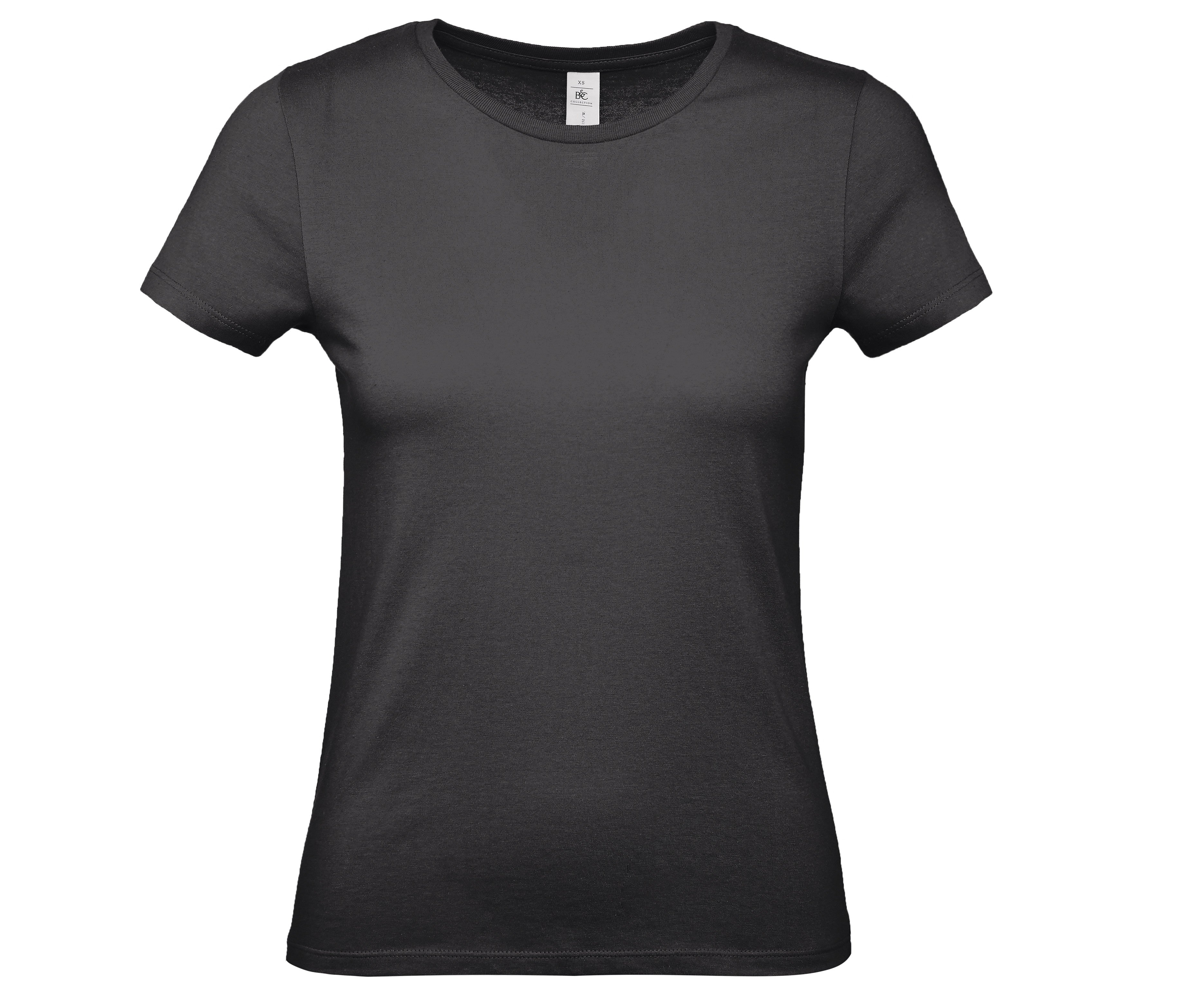 Tee-Shirt Femme Col Rond 150 - Black Pure