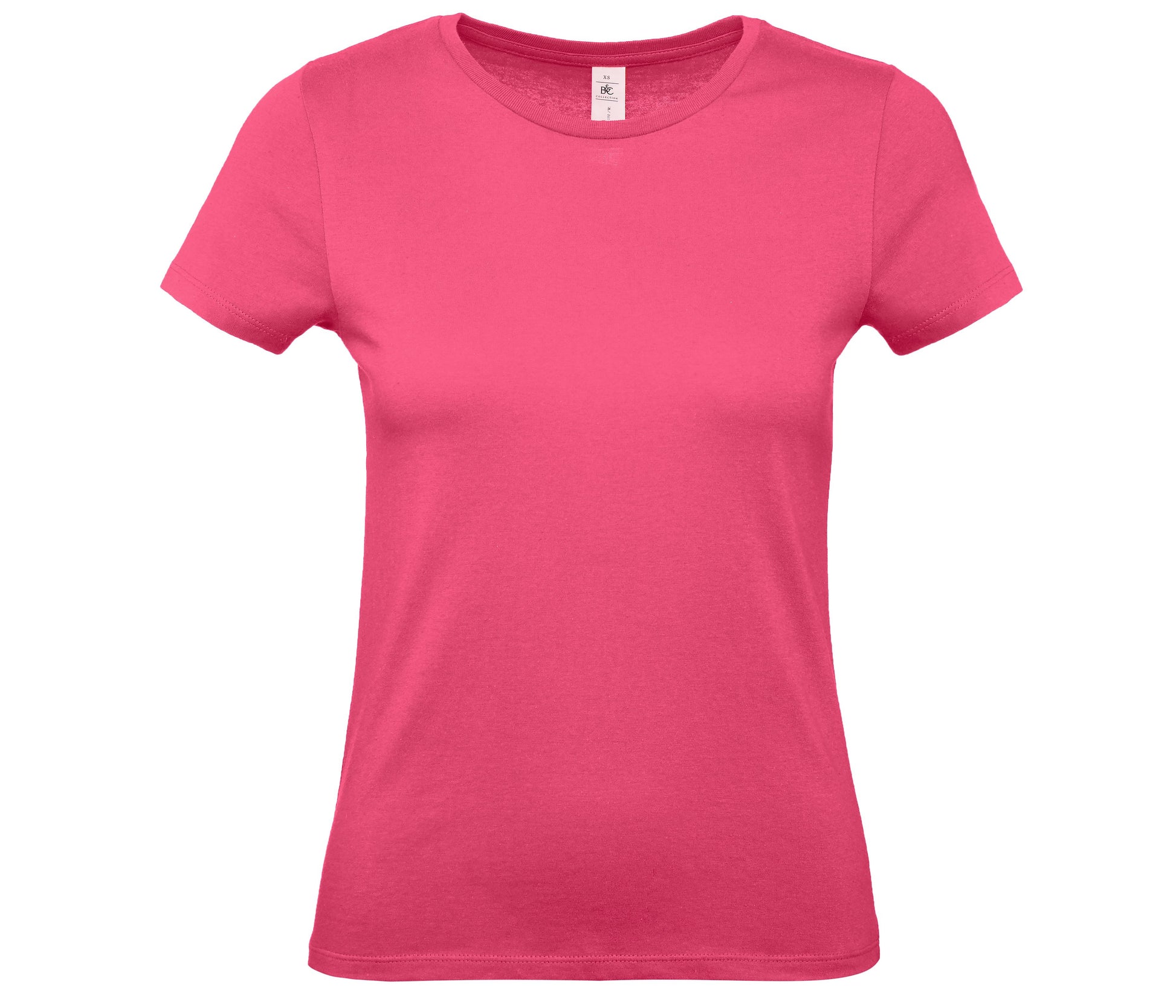 Tee-Shirt Femme Col Rond 150 - Fuchsia