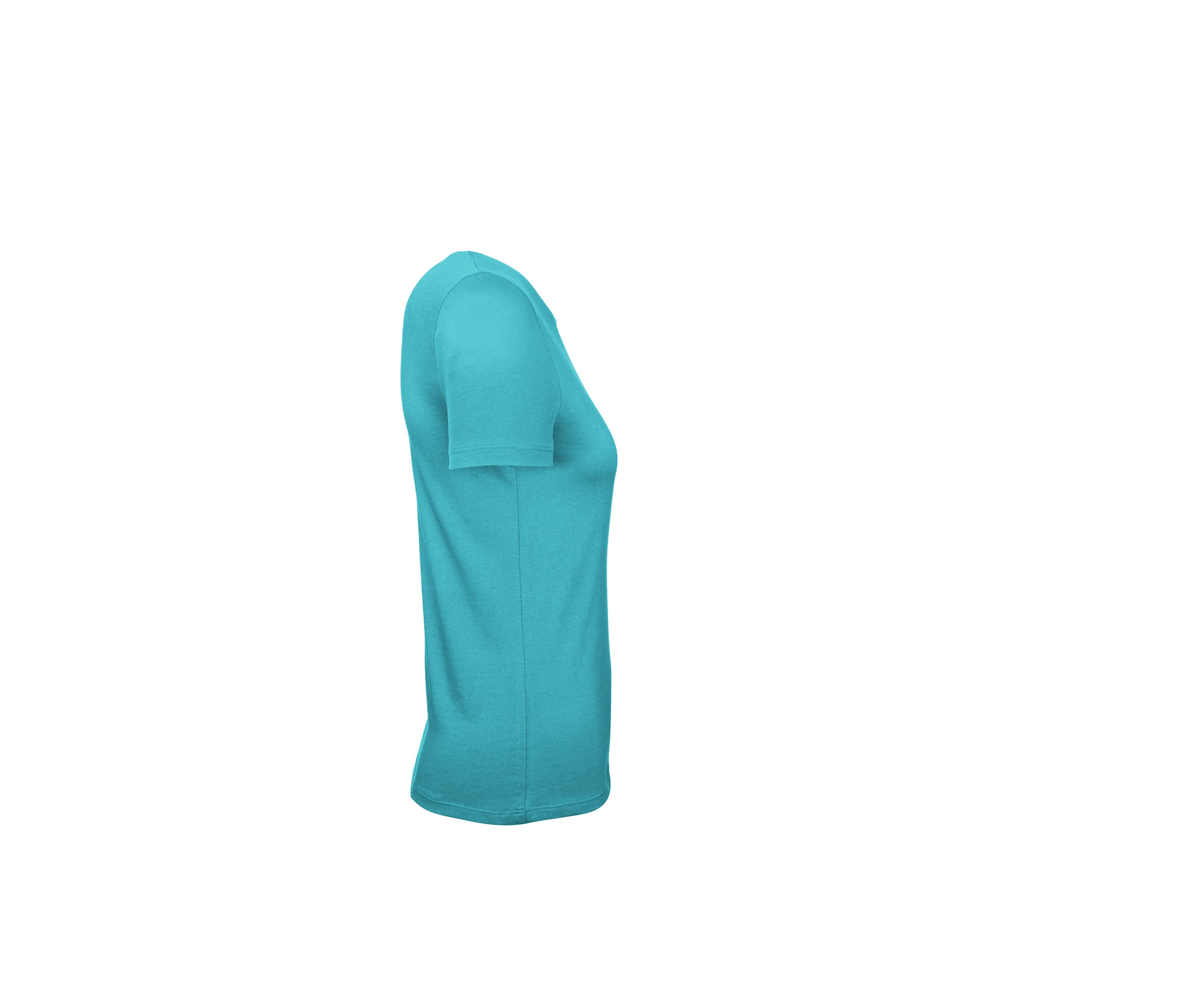 Tee-Shirt Femme Col Rond 150 - Real Turquoise