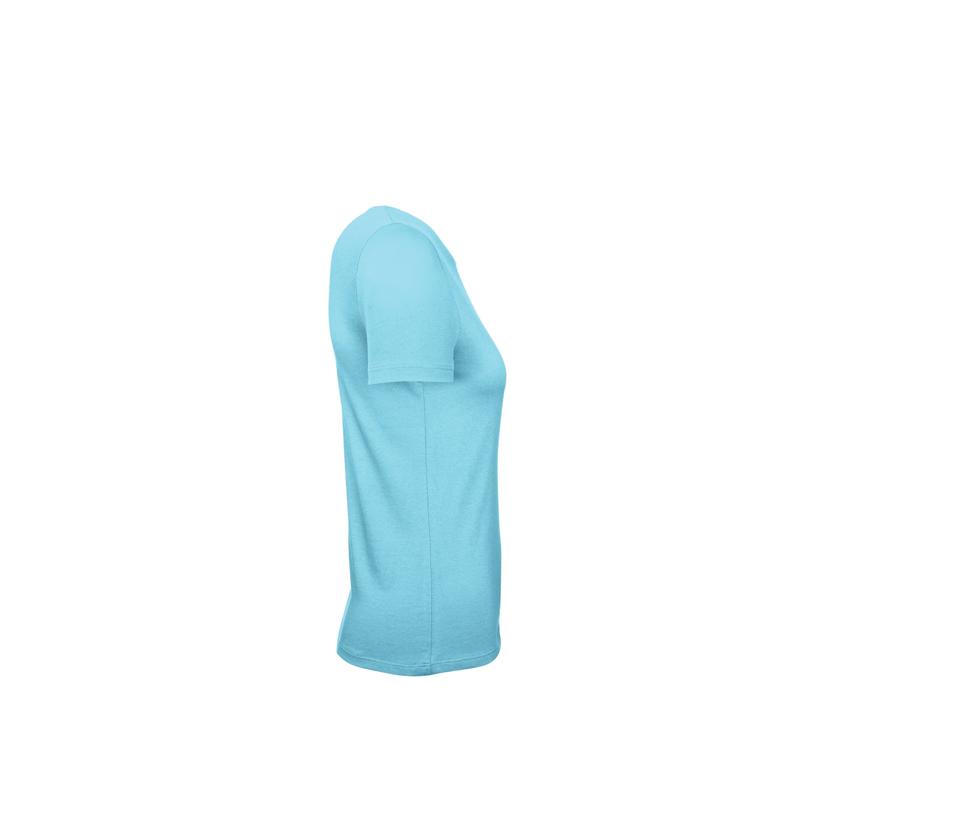 Tee-Shirt Femme Col Rond 150 - Turquoise