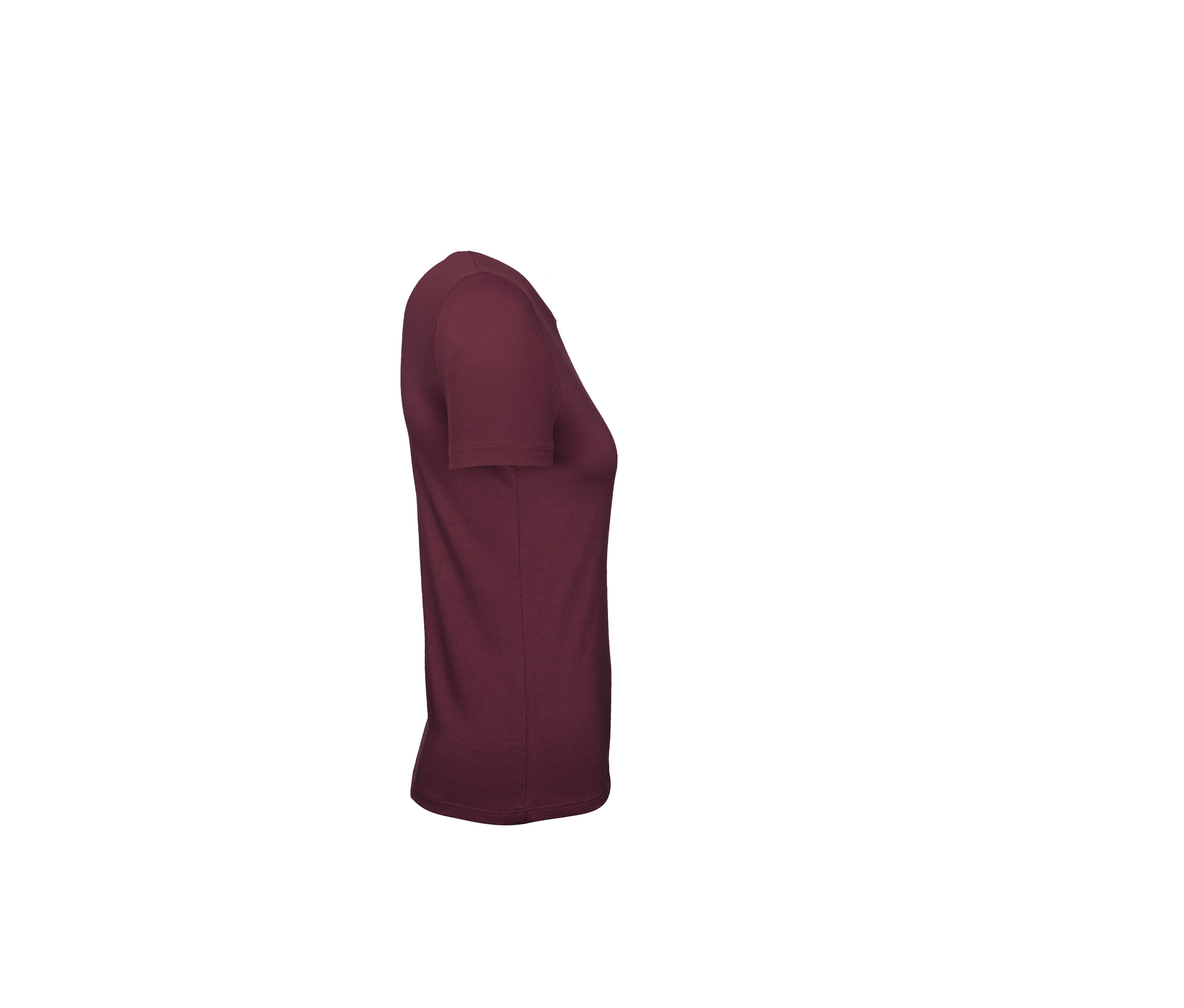 Tee-Shirt Femme Col Rond 150 - Burgundy