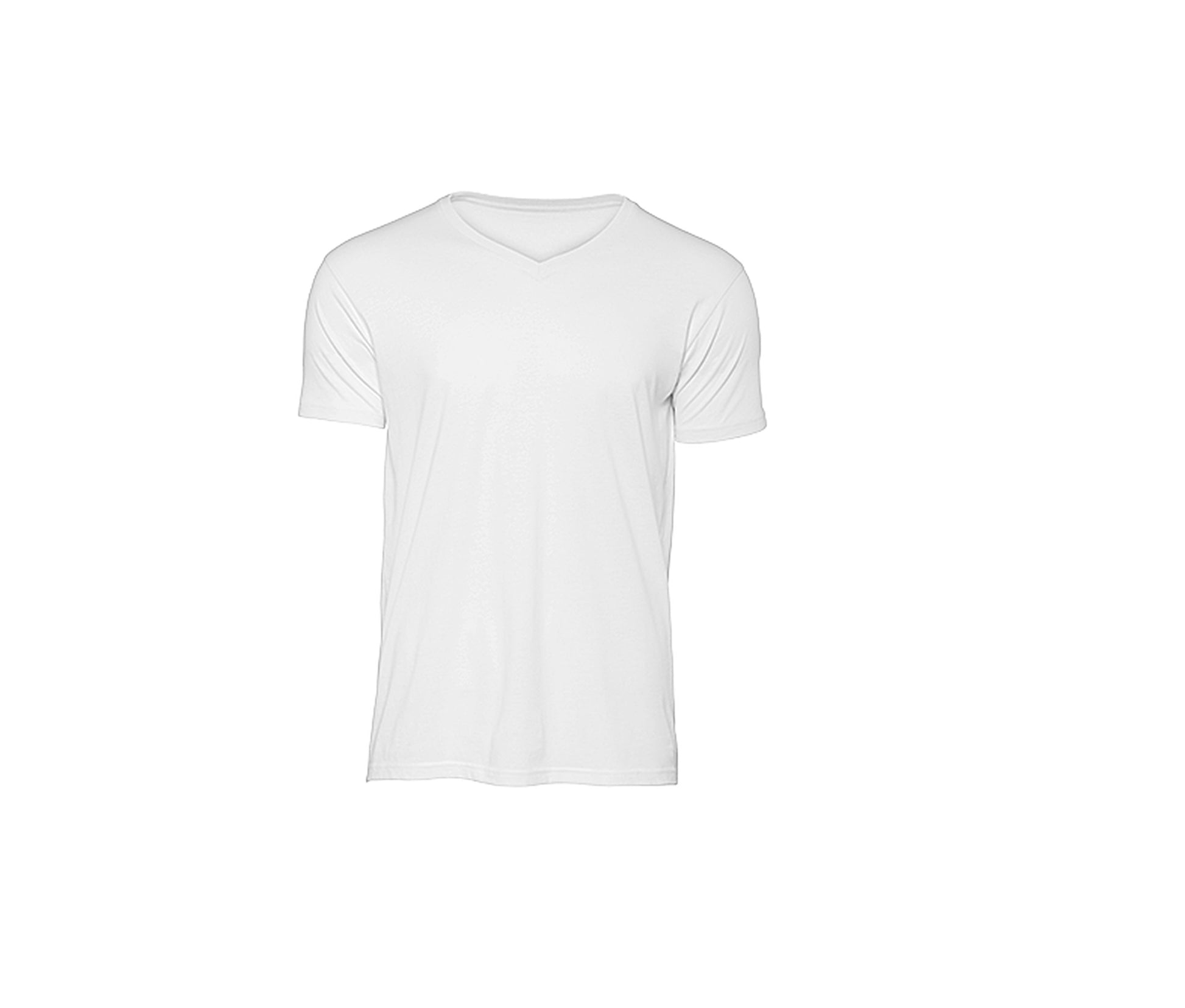 Tee-Shirt Homme Col V en Coton Bio - White