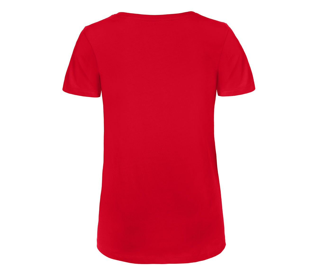 Tee-Shirt Femme Col V en Coton Bio - Red