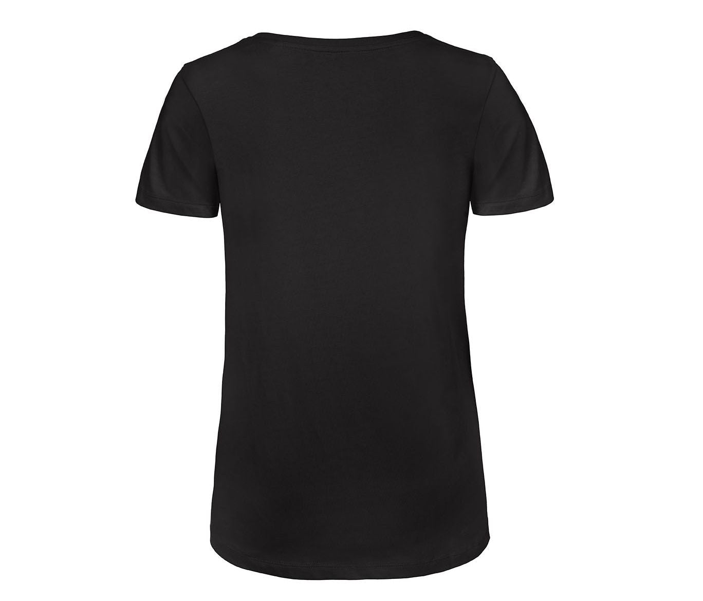 Tee-Shirt Femme Col V en Coton Bio - Black