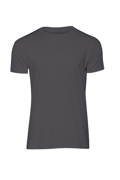 Tee-Shirt Homme Slub en Coton Bio - Chic Anthracite