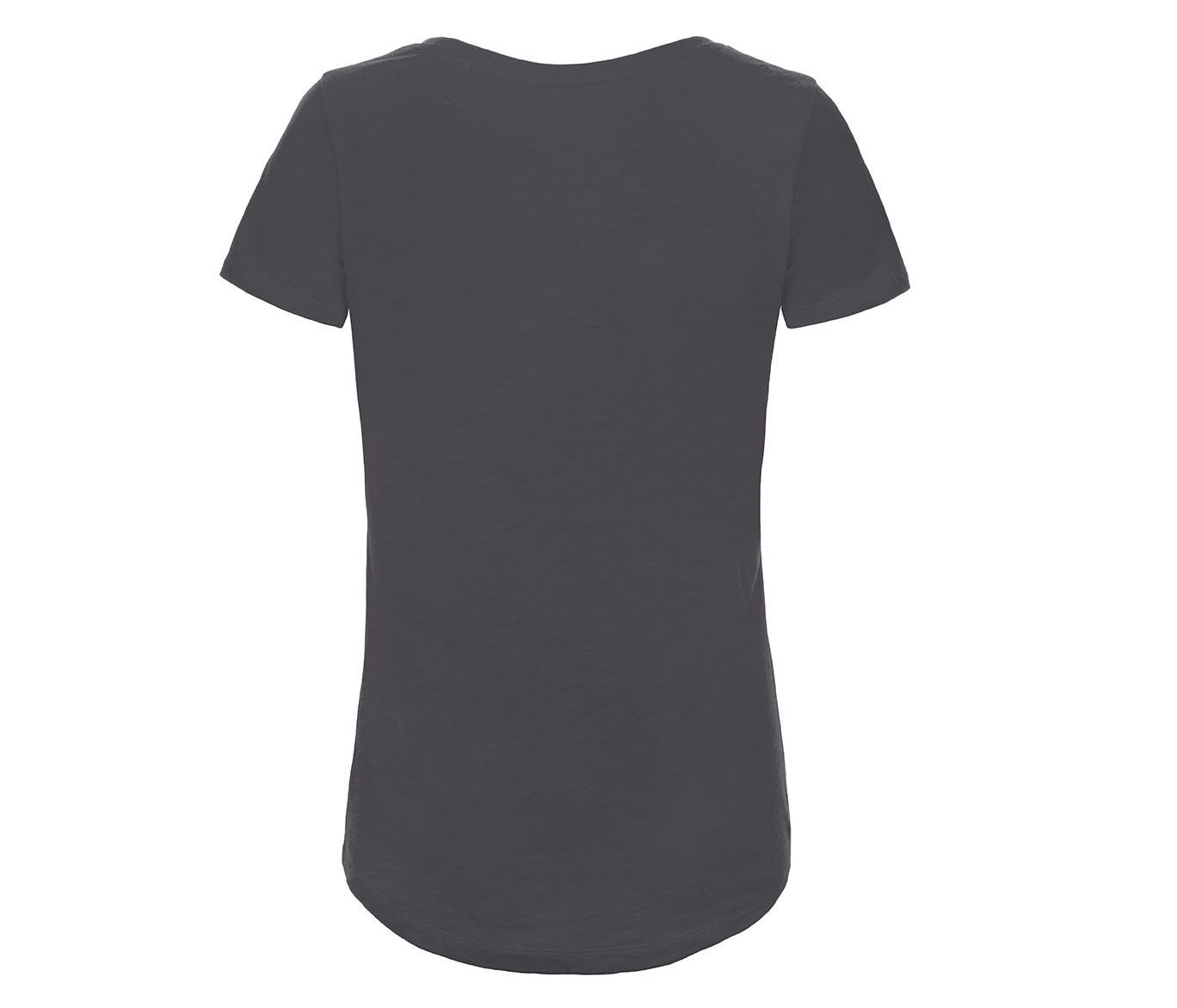 Tee-Shirt Femme Slub en Coton Bio - Chic Anthracite