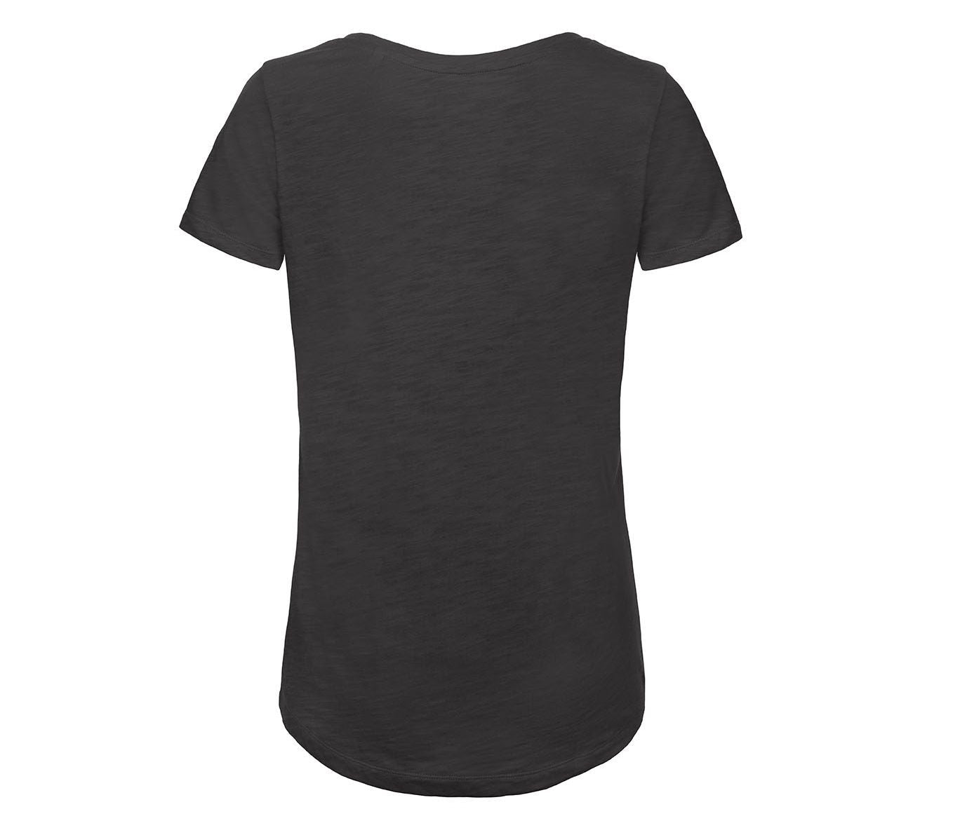 Tee-Shirt Femme Slub en Coton Bio - Chic Black