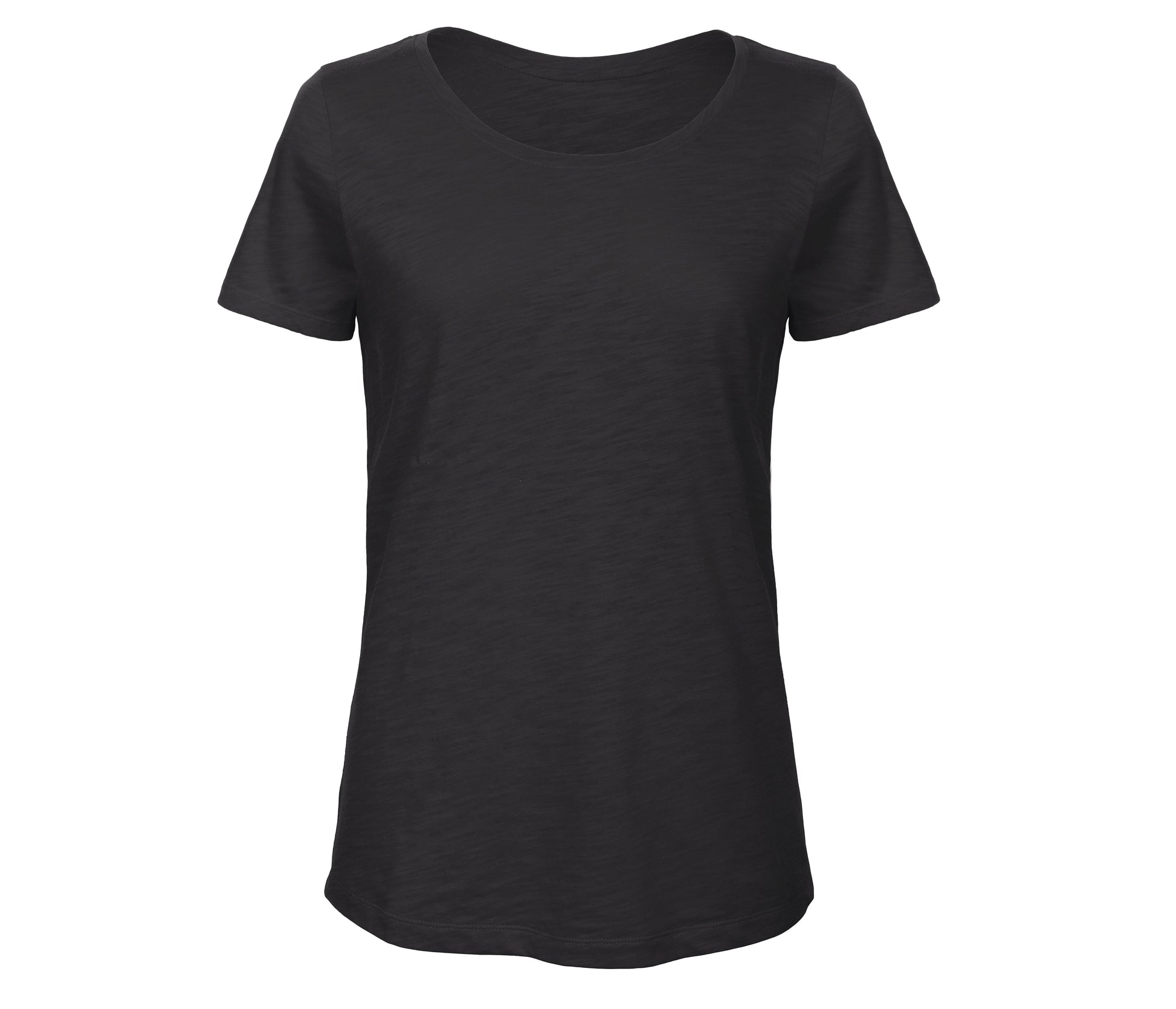 Tee-Shirt Femme Slub en Coton Bio - Chic Black