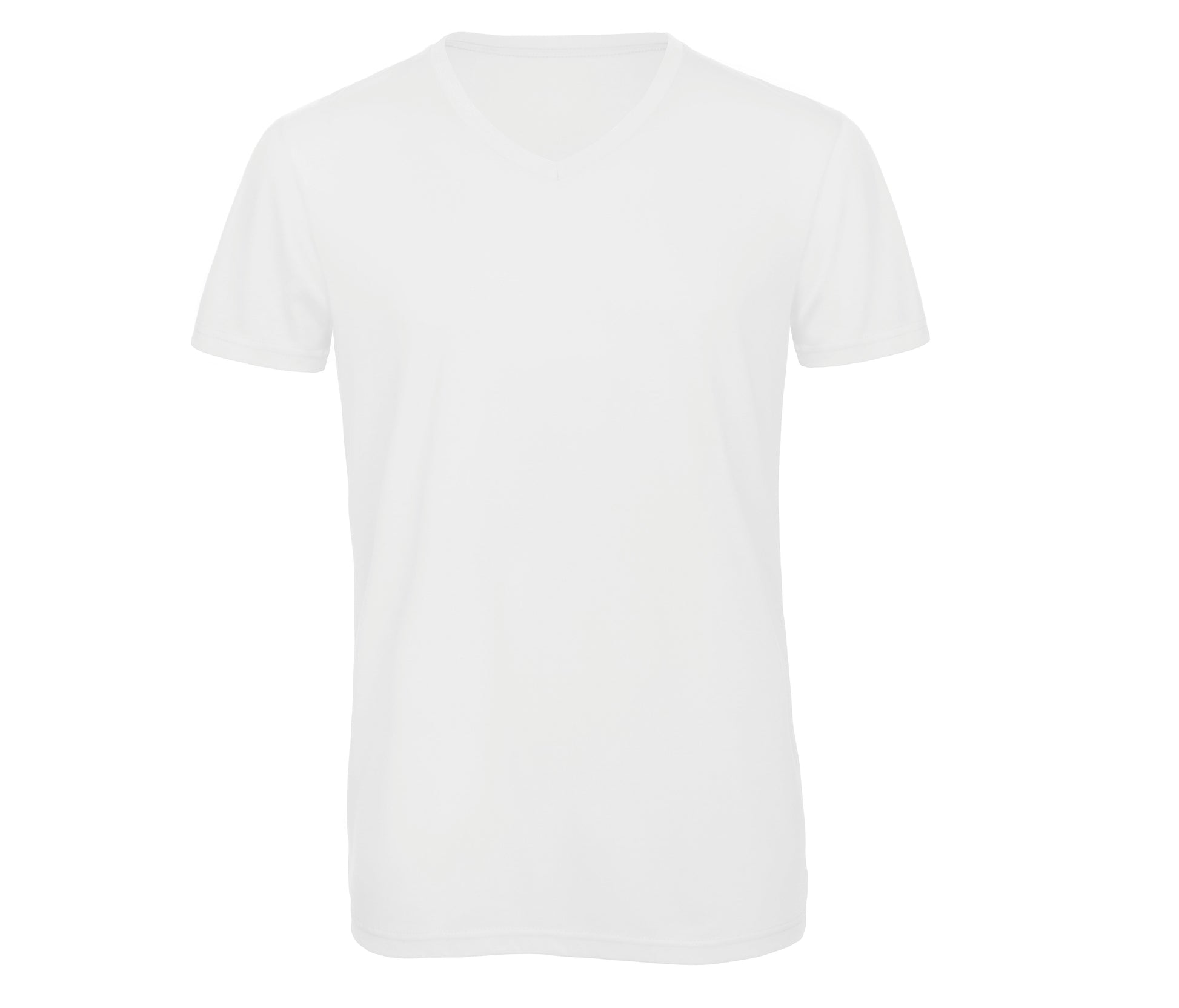 Tee-Shirt Col V Homme Tri-Blend - White