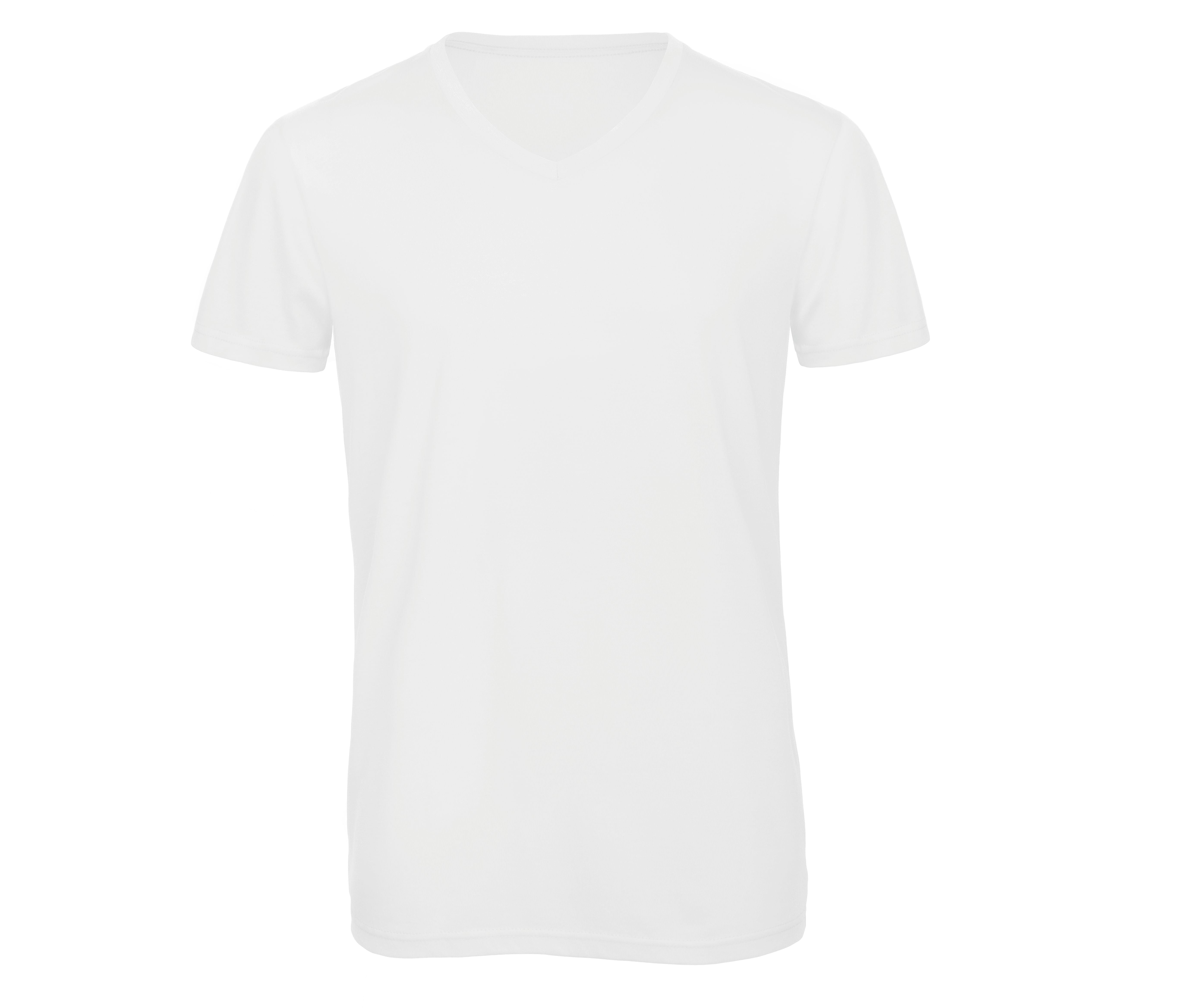 Tee-Shirt Col V Homme Tri-Blend - White
