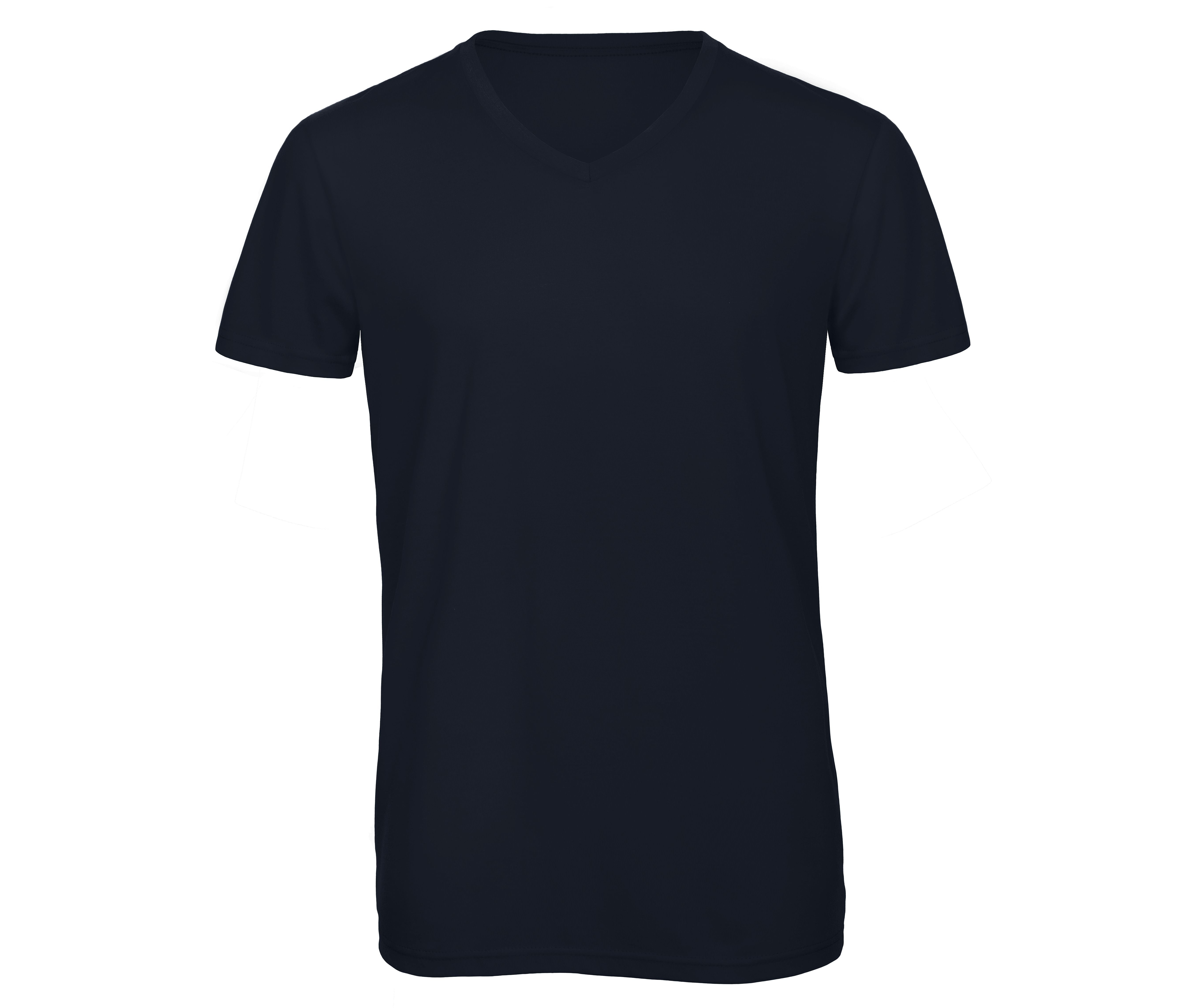Tee-Shirt Col V Homme Tri-Blend - Navy