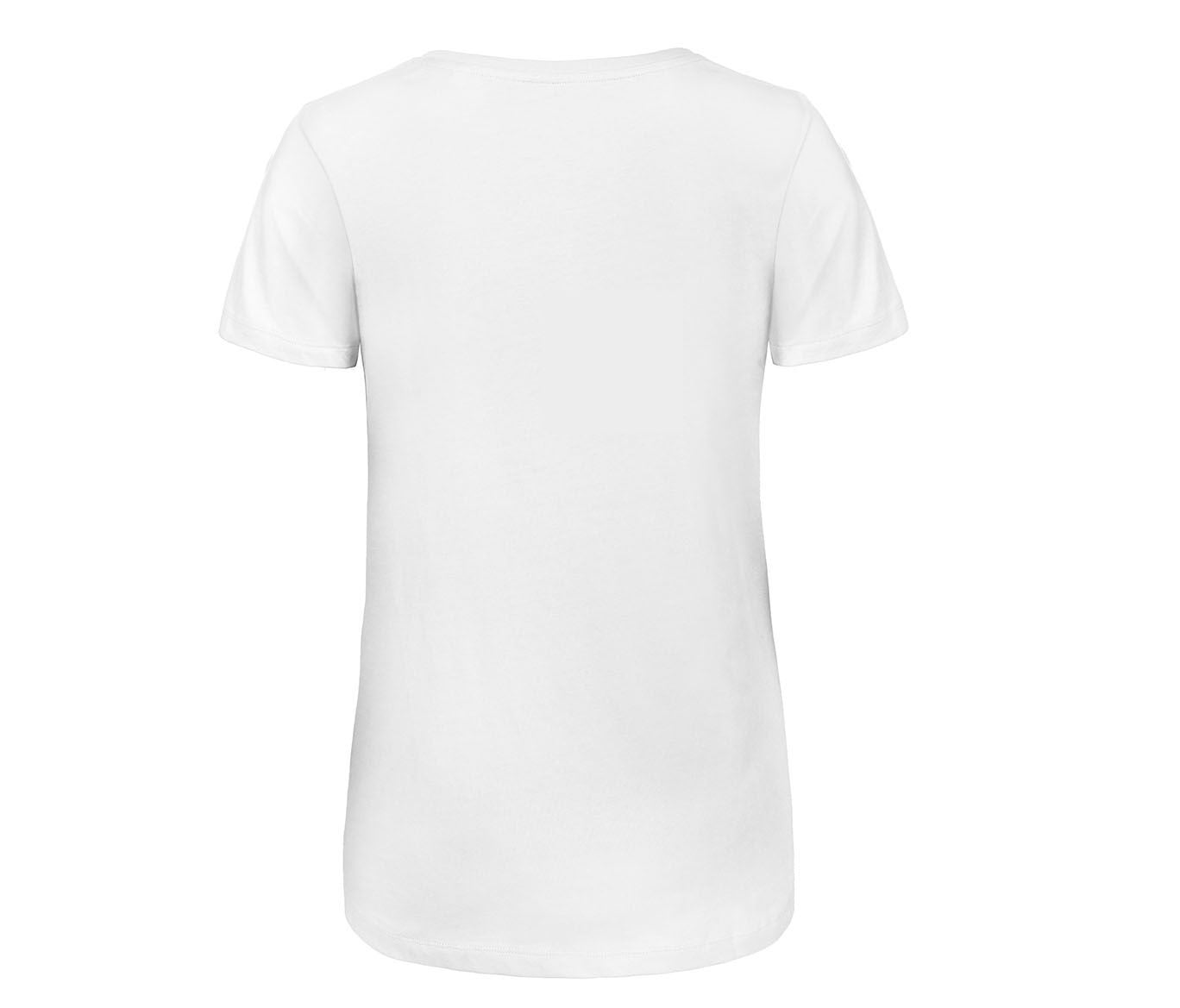 Tee-Shirt Col V Femme Tri-Blend - White