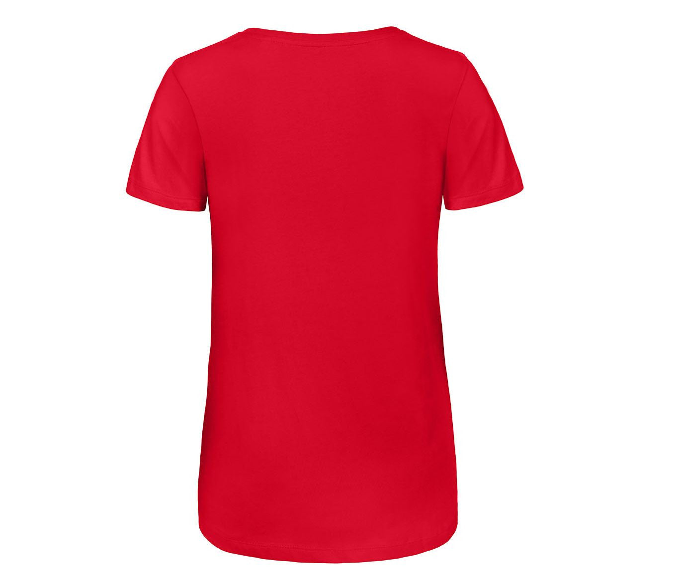 Tee-Shirt Col V Femme Tri-Blend - Red