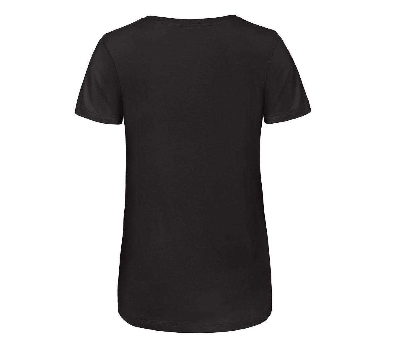Tee-Shirt Col V Femme Tri-Blend - Black