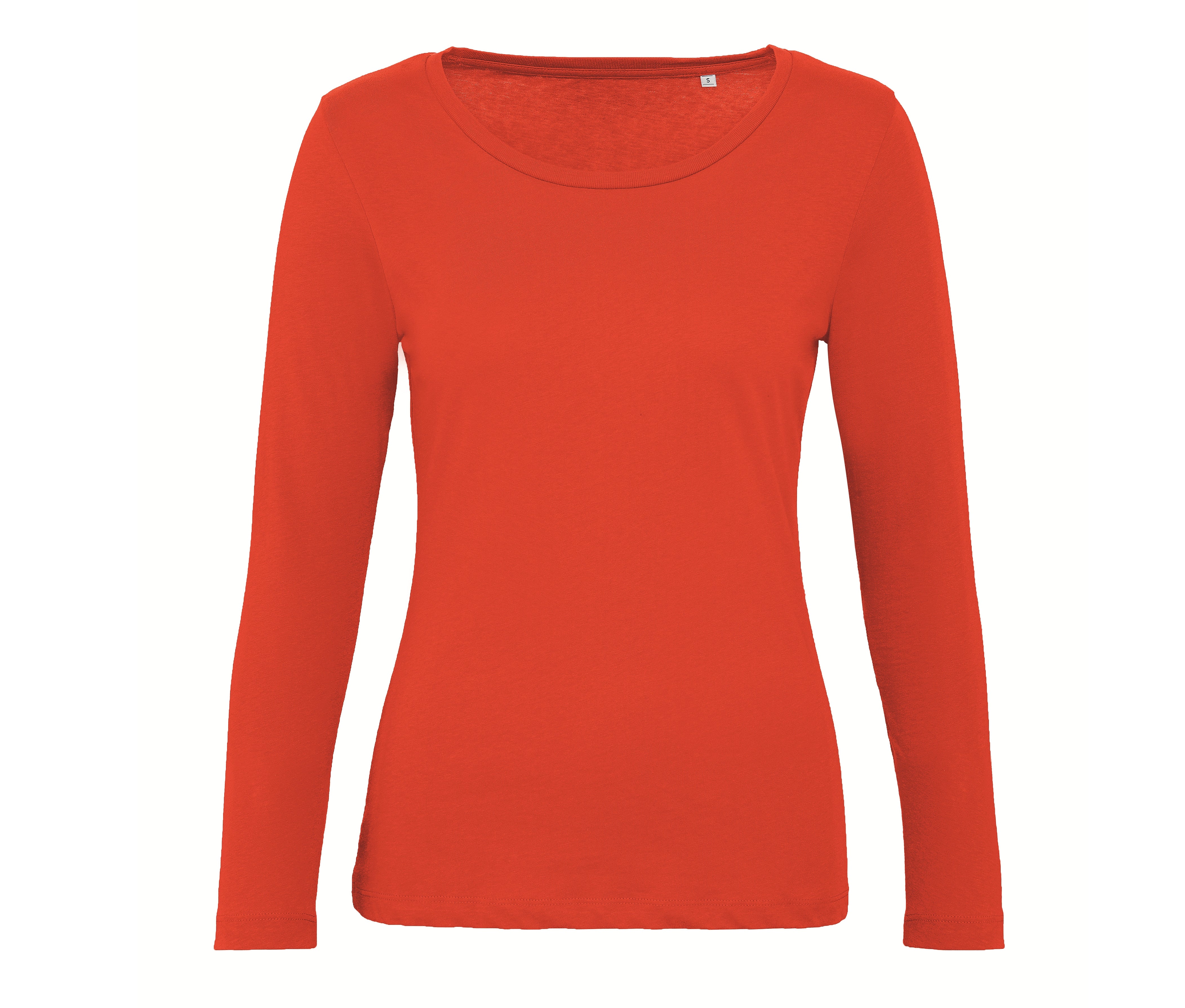 Tee-Shirt Coton Bio Femme Lsl - Fire Red