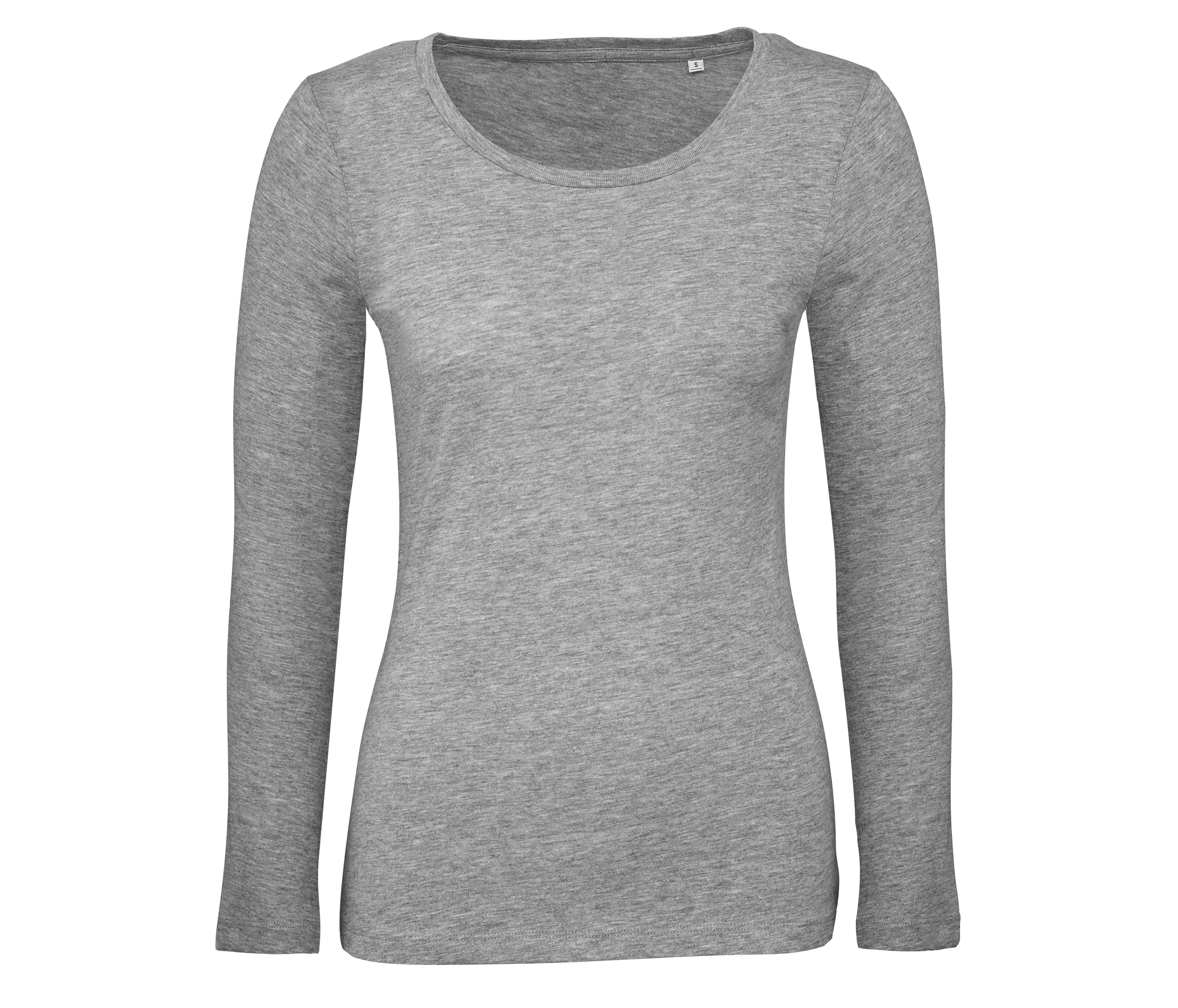 Tee-Shirt Coton Bio Femme Lsl - Sport Grey