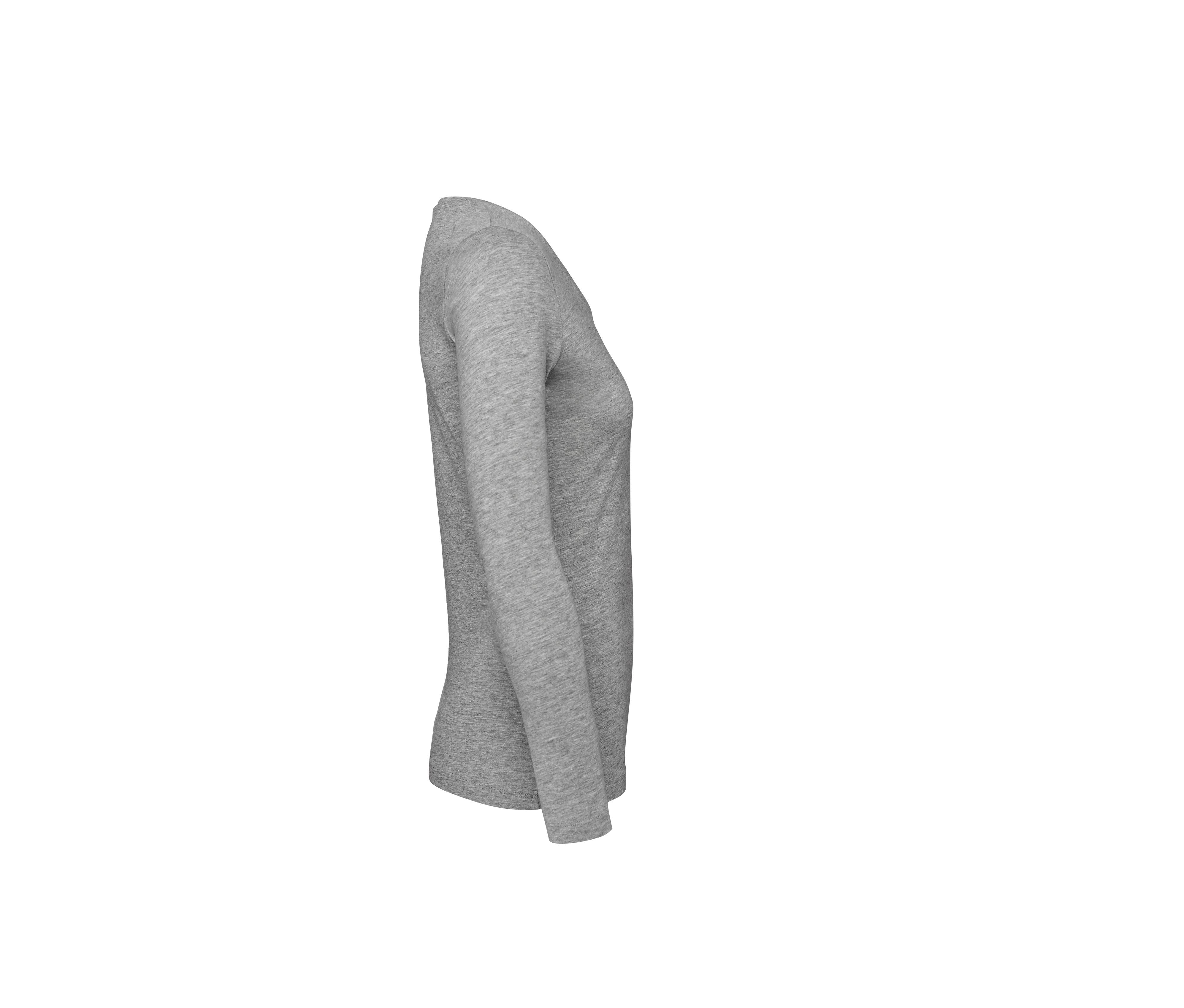 Tee-Shirt Coton Bio Femme Lsl - Sport Grey