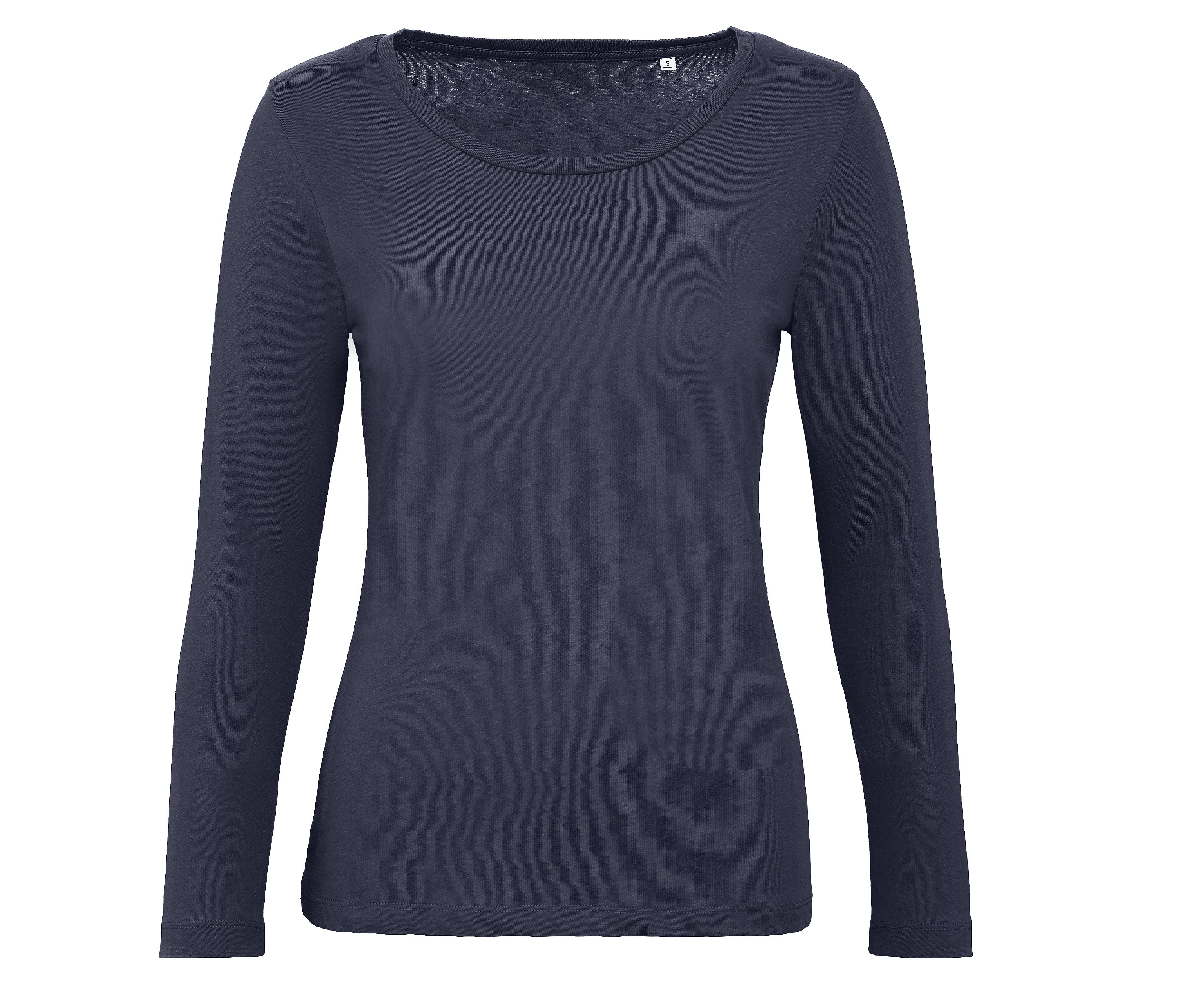 Tee-Shirt Coton Bio Femme Lsl - Navy Blue