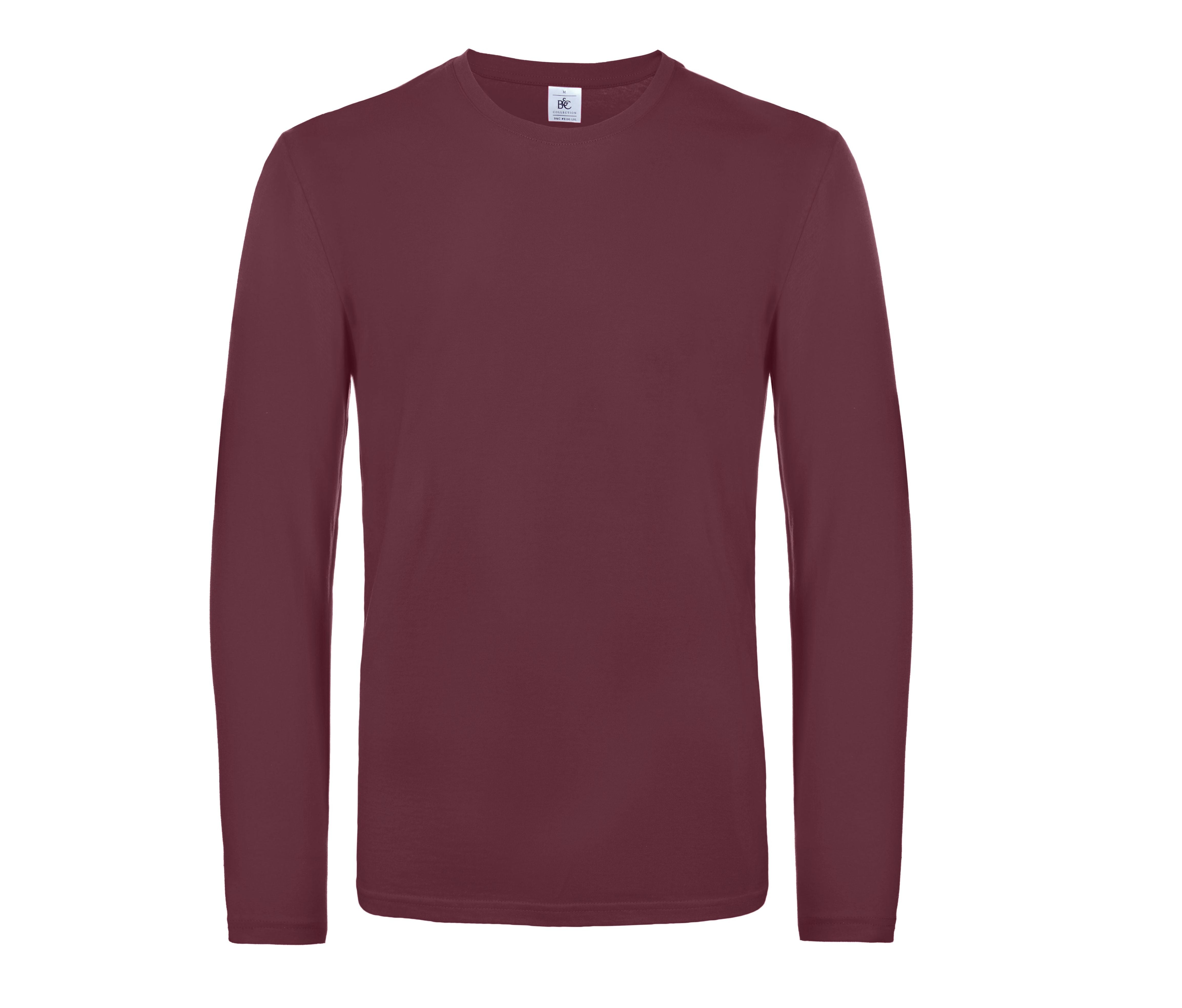 Tee-Shirt Homme Manches Longues - Burgundy