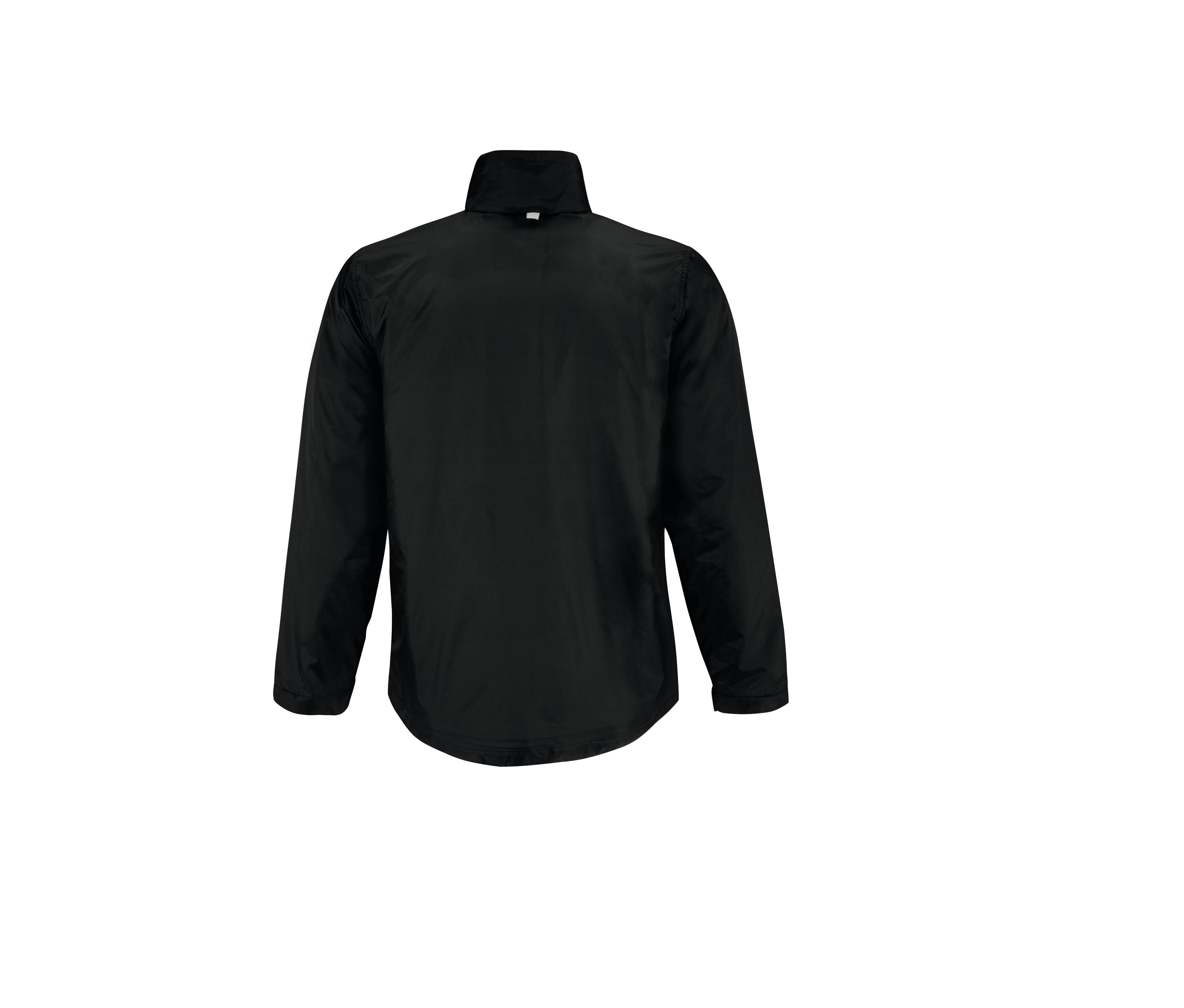 Veste Coupe-Vent Doublée Micropolaire - Black