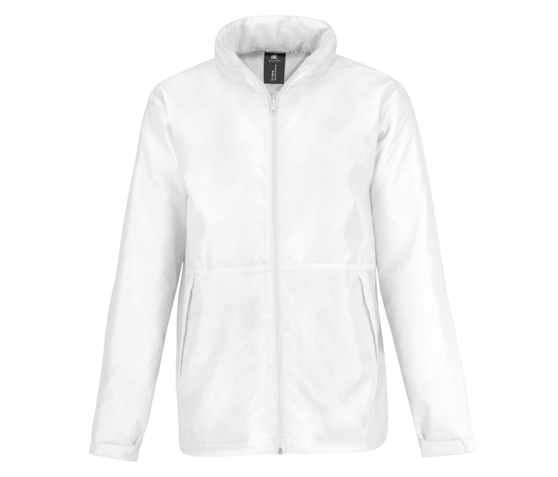 Veste Coupe-Vent Doublée Micropolaire Homme - White
