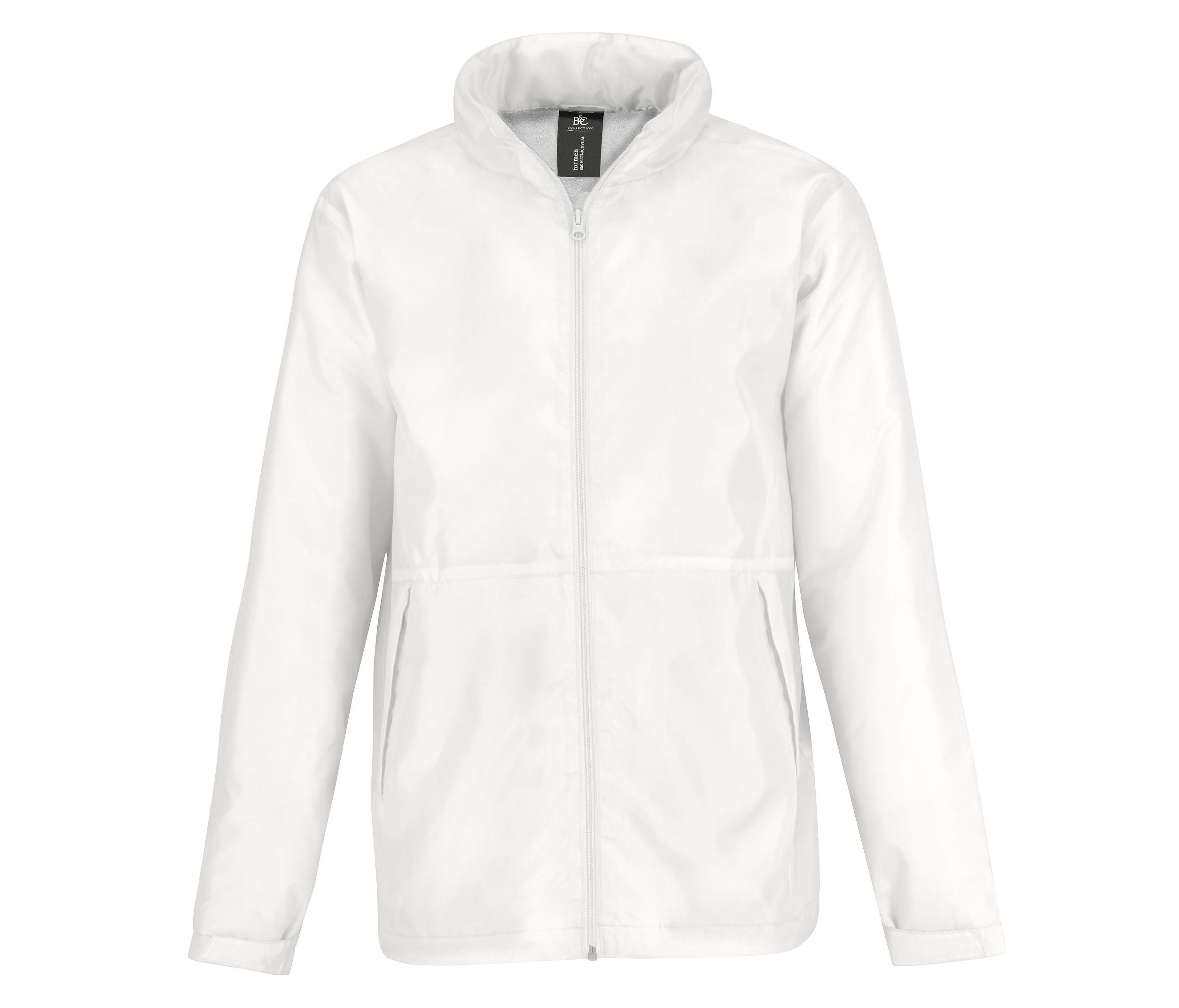 Veste Coupe-Vent Doublée Micropolaire Homme - White