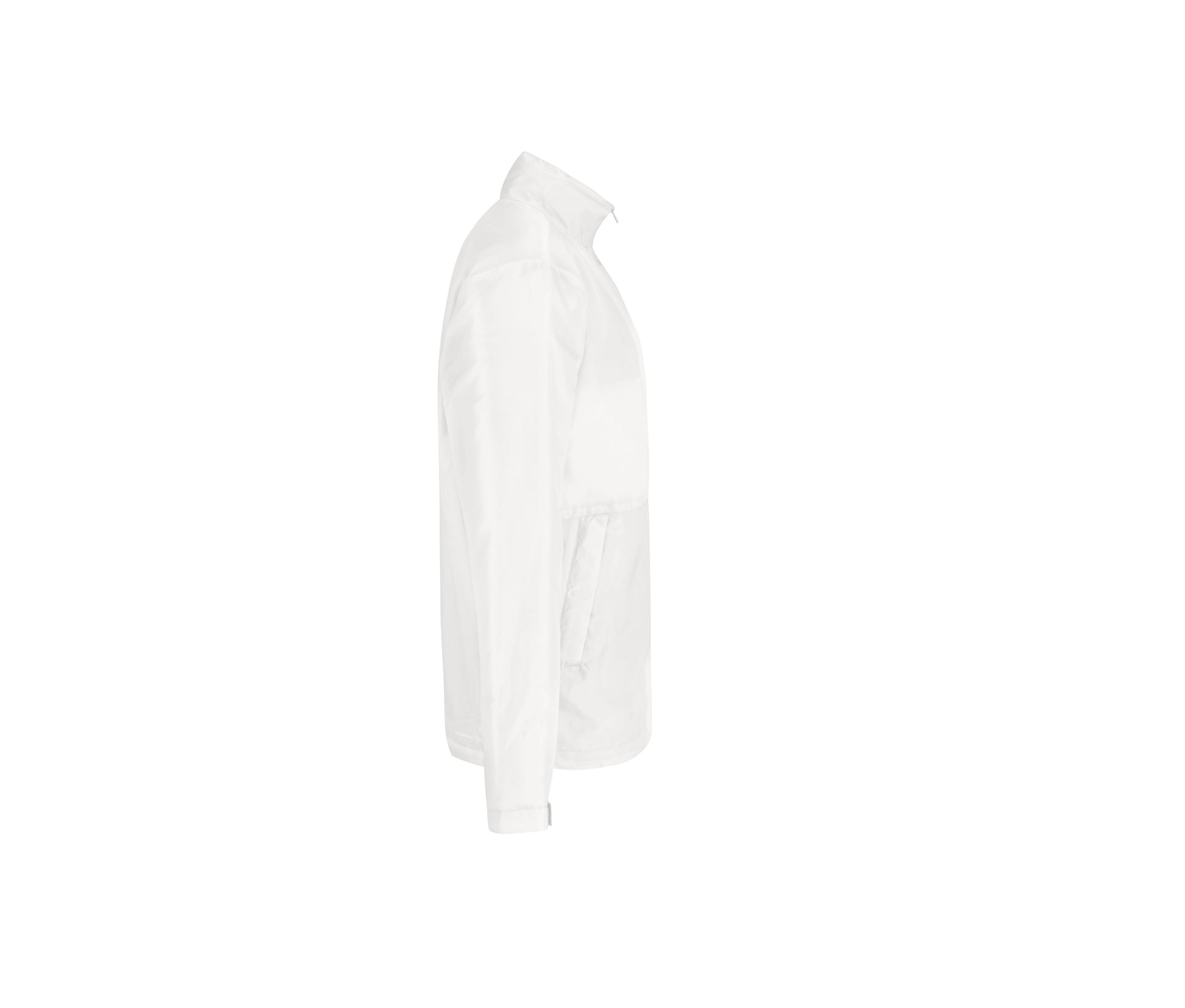 Veste Coupe-Vent Doublée Micropolaire Homme - White