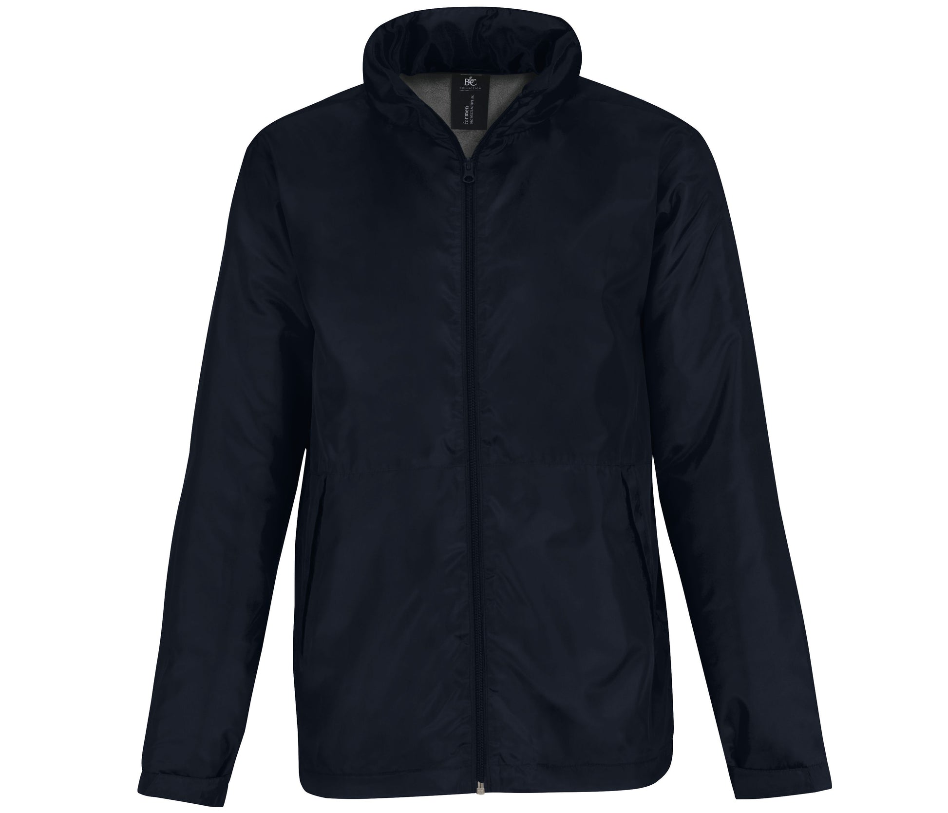 Veste Coupe-Vent Doublée Micropolaire Homme - Navy