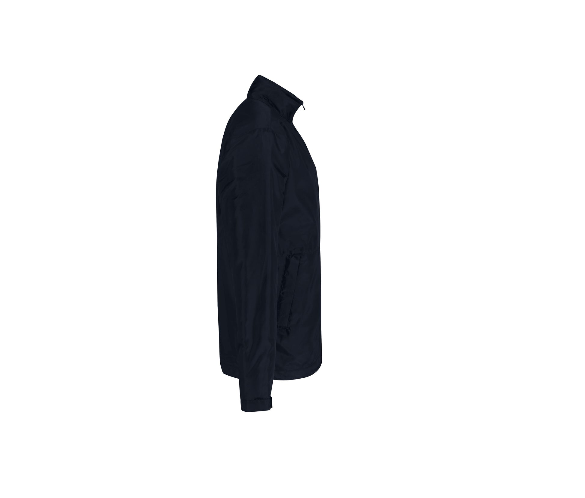 Veste Coupe-Vent Doublée Micropolaire Homme - Navy