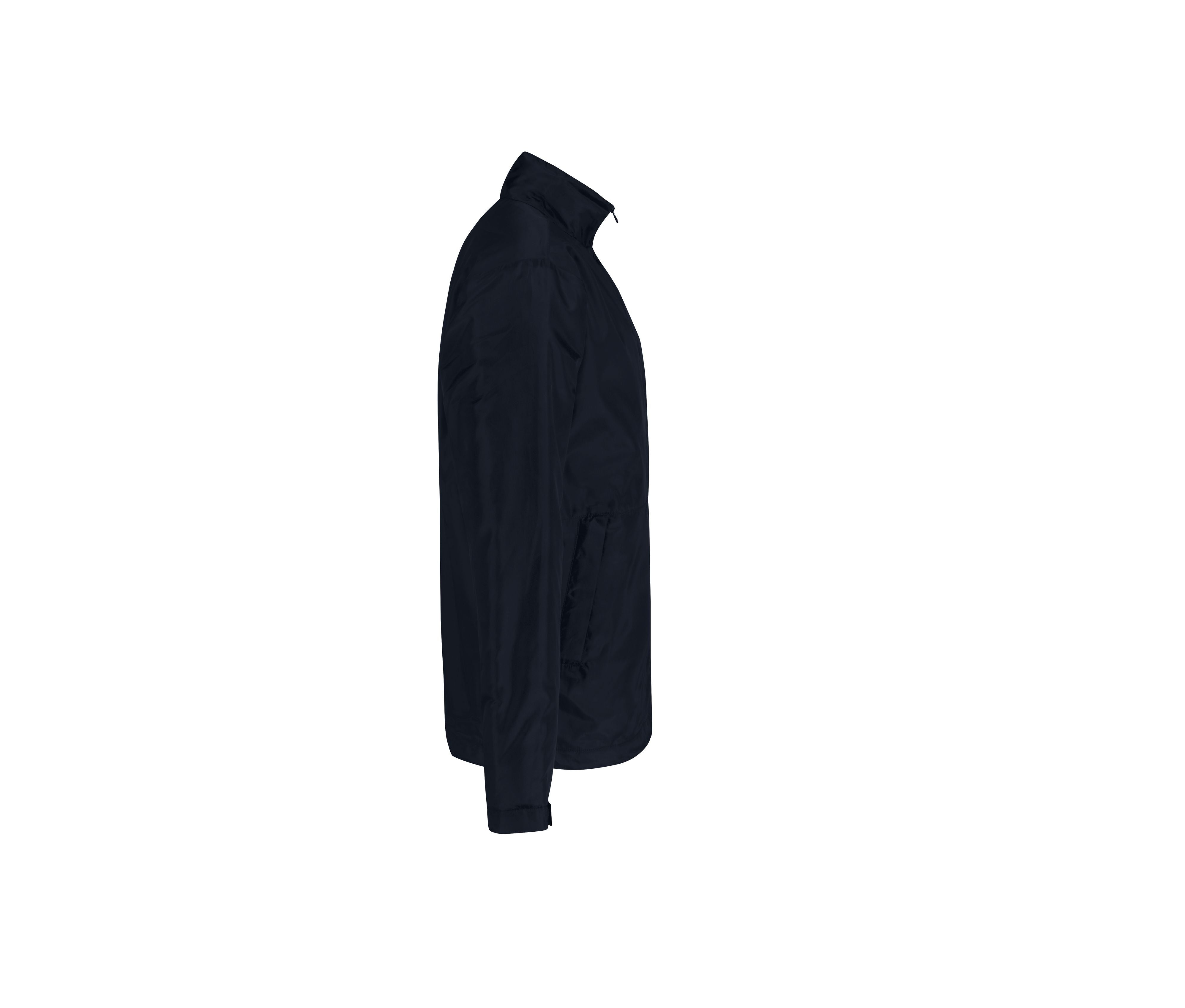 Veste Coupe-Vent Doublée Micropolaire Homme - Navy