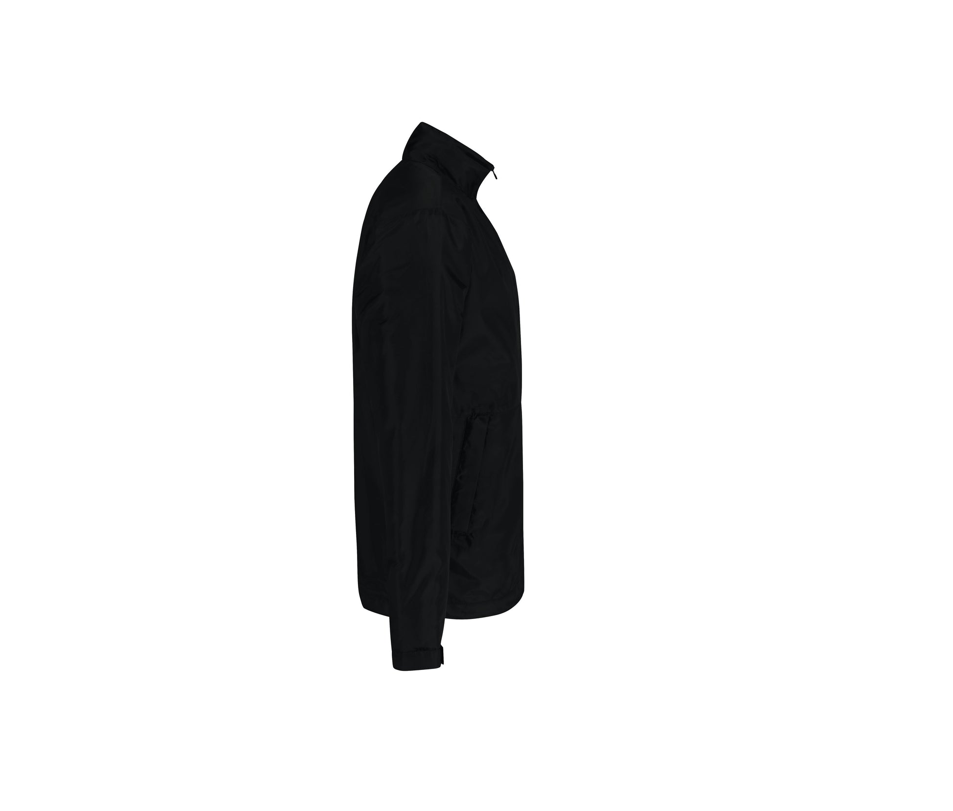 Veste Coupe-Vent Doublée Micropolaire Homme - Black