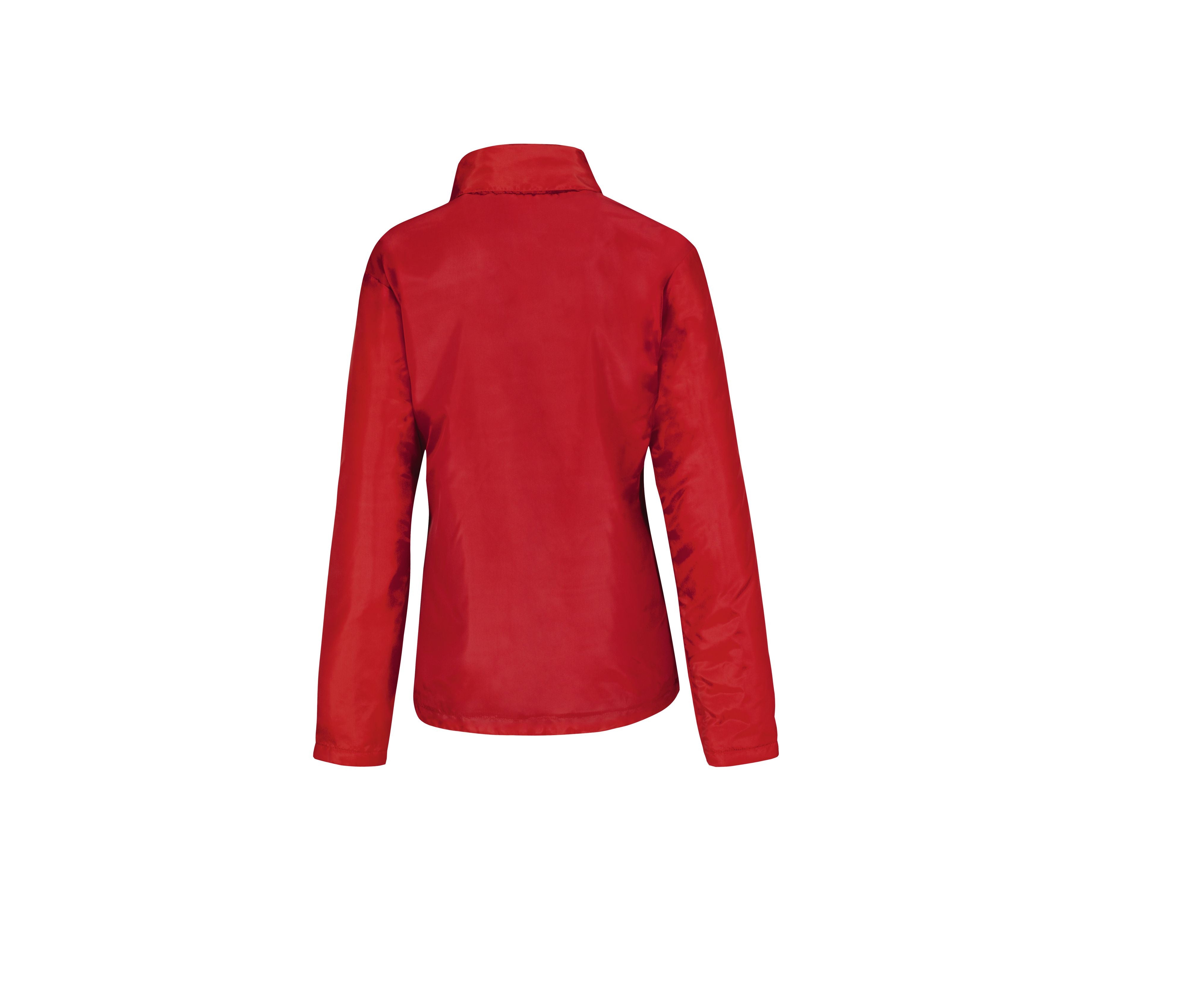 Veste Coupe-Vent Doublée Micropolaire Femme - Red