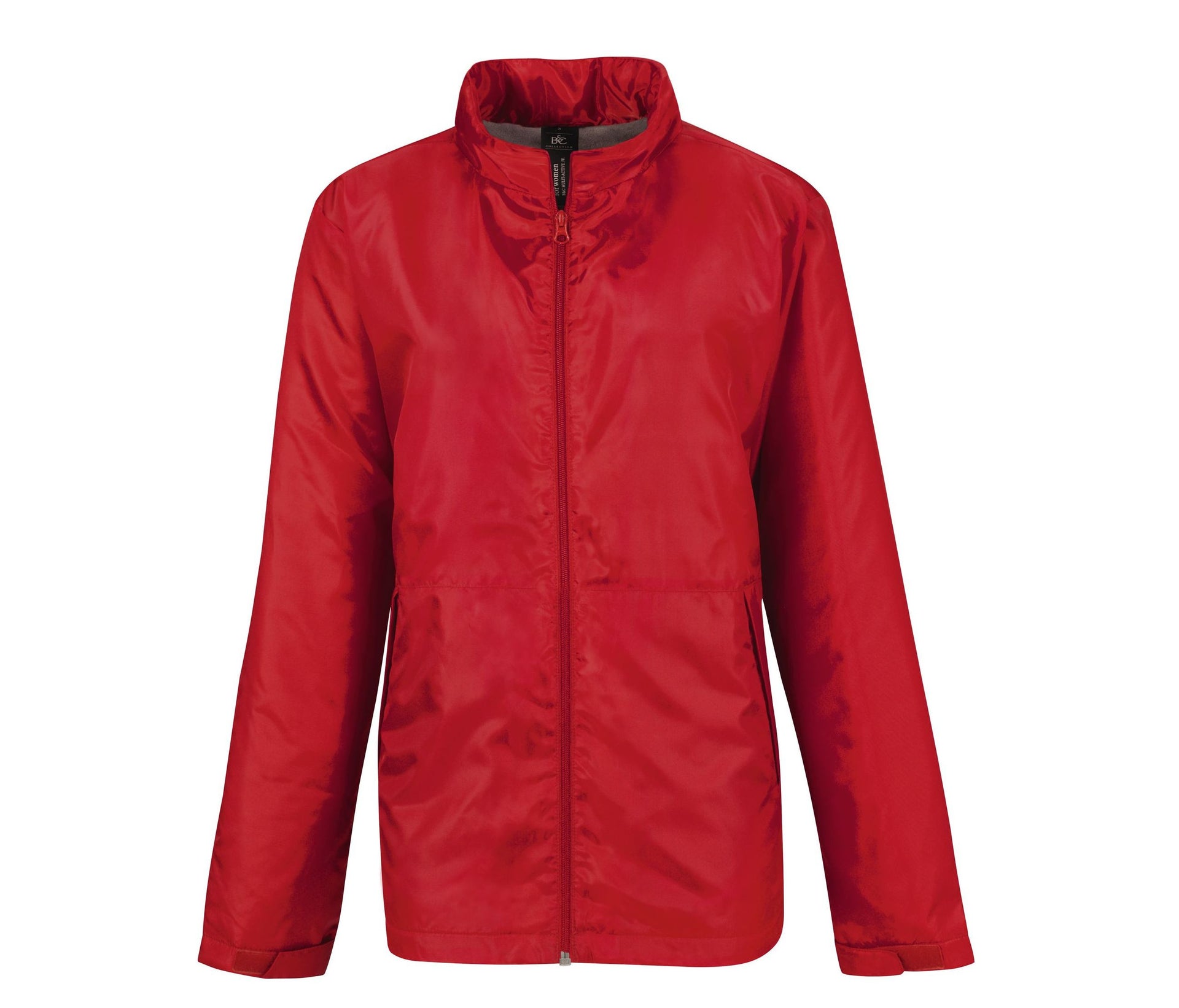 Veste Coupe-Vent Doublée Micropolaire Femme - Red