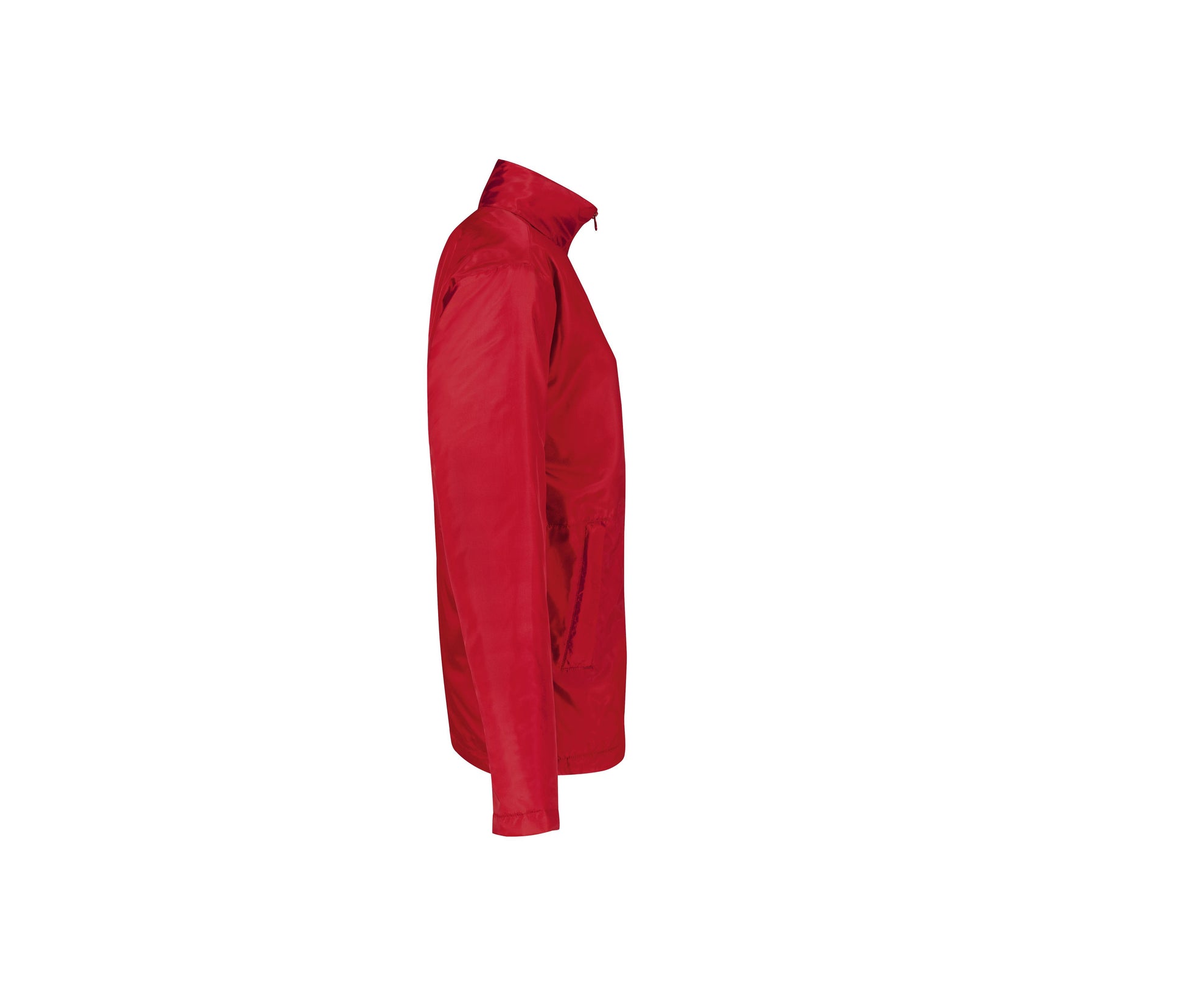 Veste Coupe-Vent Doublée Micropolaire Femme - Red