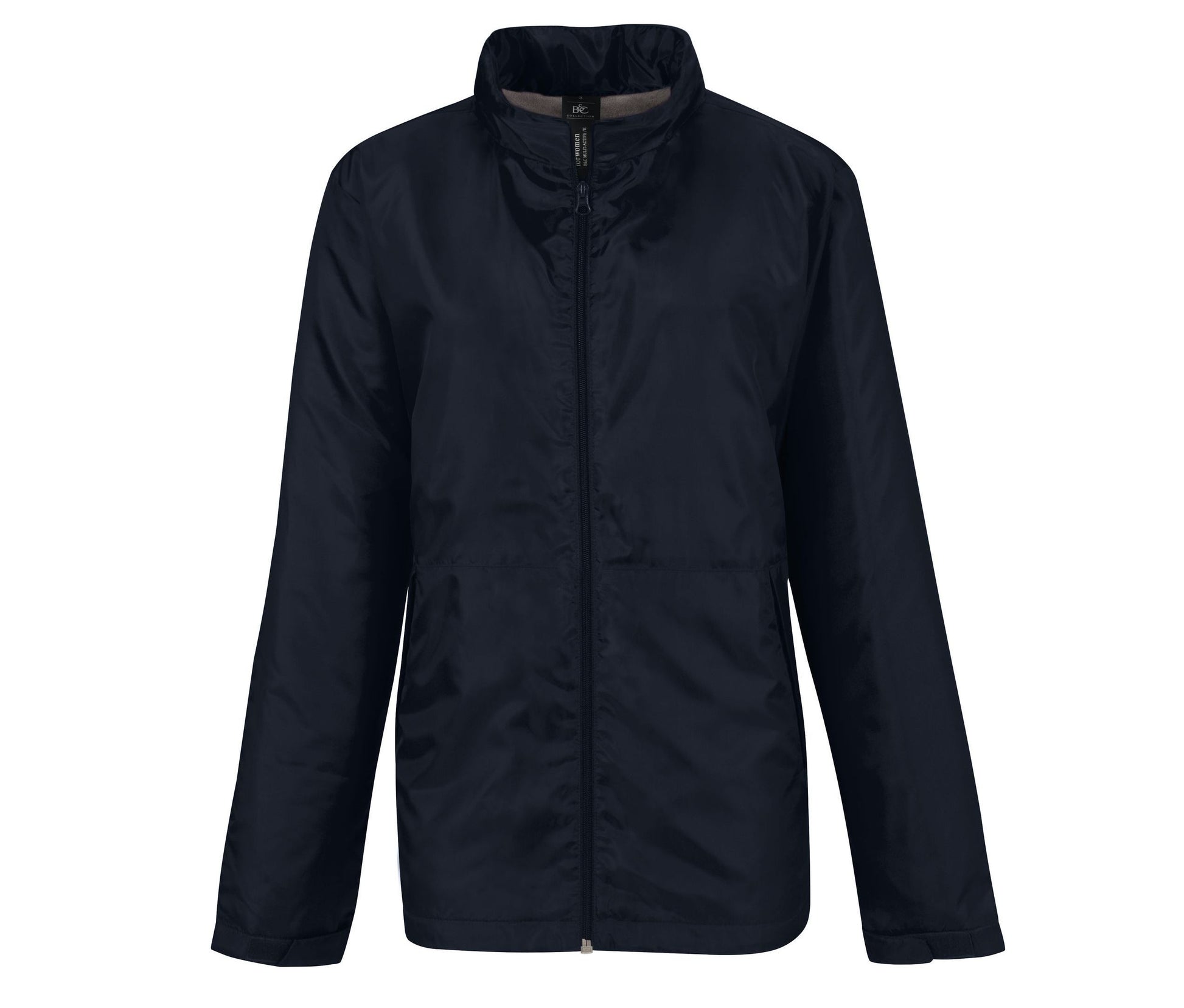 Veste Coupe-Vent Doublée Micropolaire Femme - Navy