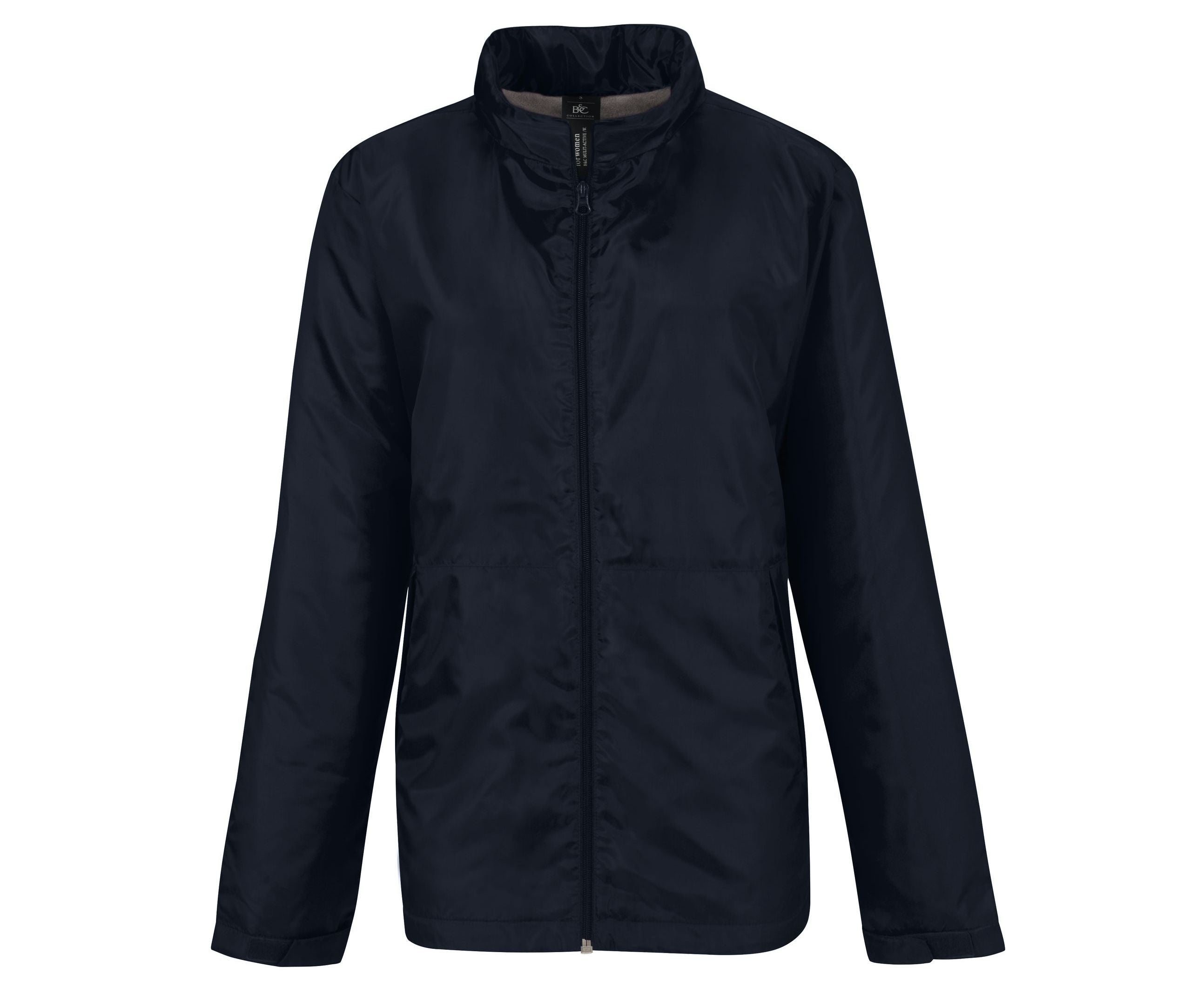 Veste Coupe-Vent Doublée Micropolaire Femme - Navy