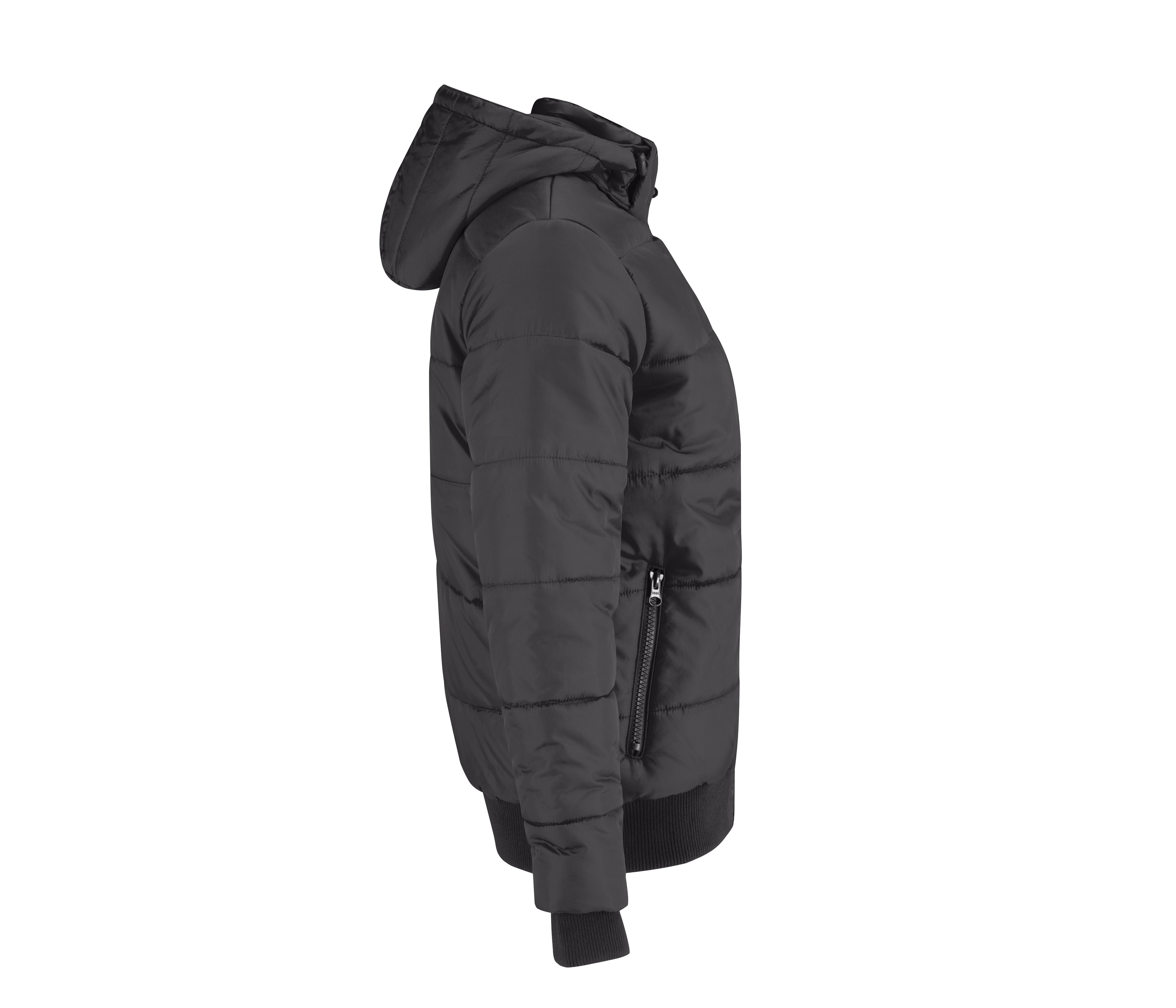Blouson Doudoune Capuche Homme - Dark Grey/orange