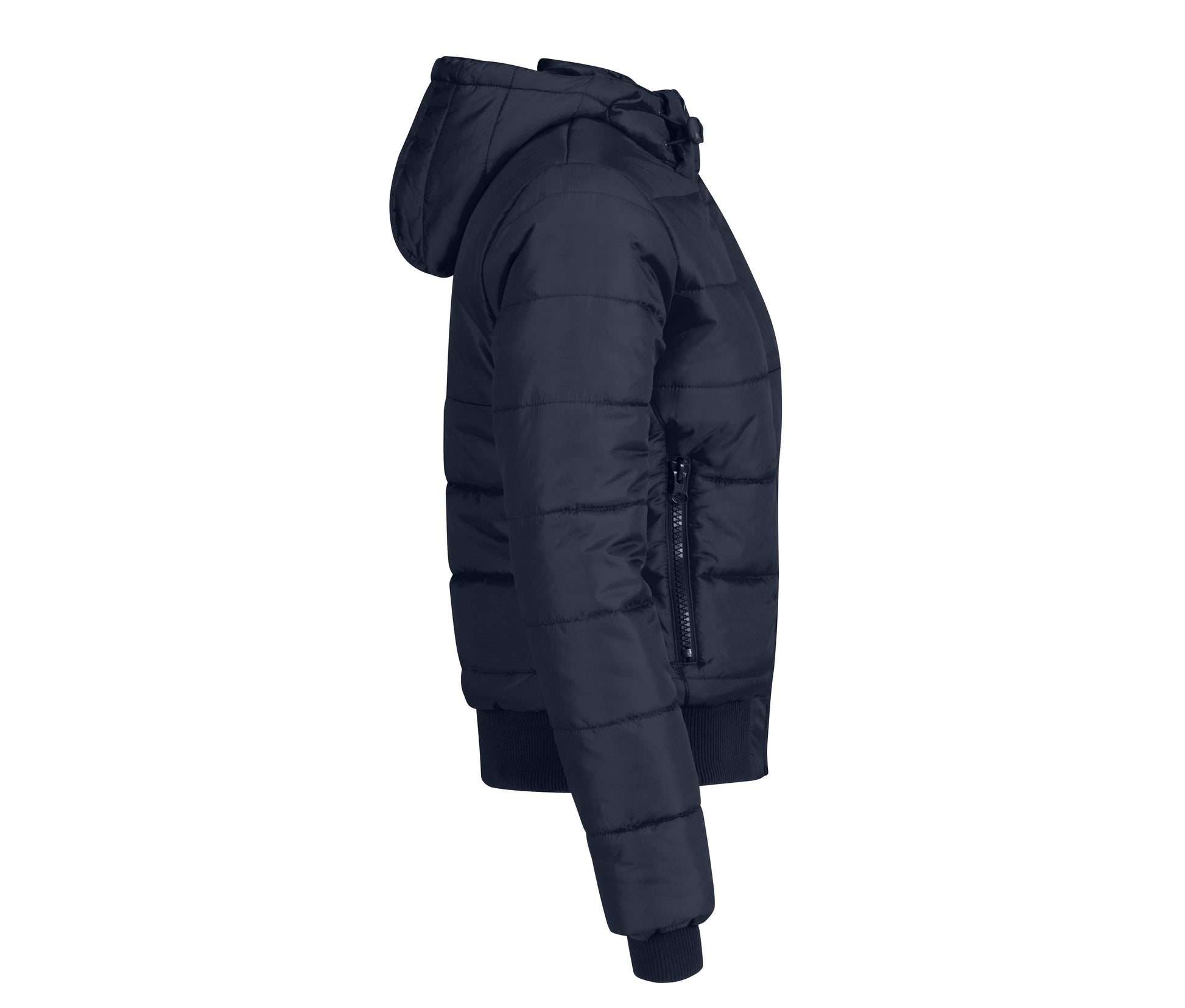 Blouson Doudoune Capuche Femme - Navy/neon Lime