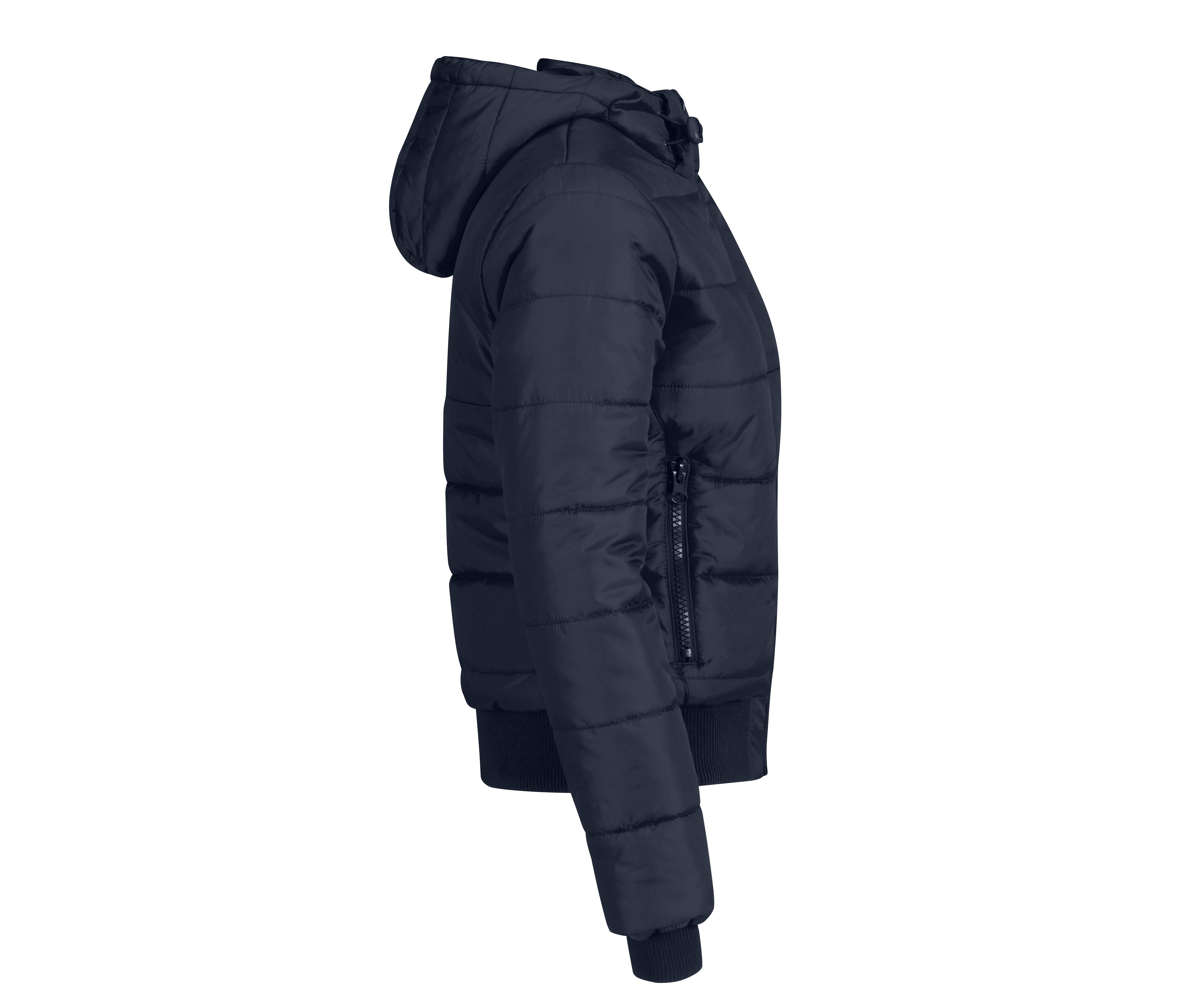 Blouson Doudoune Capuche Femme - Navy/neon Lime