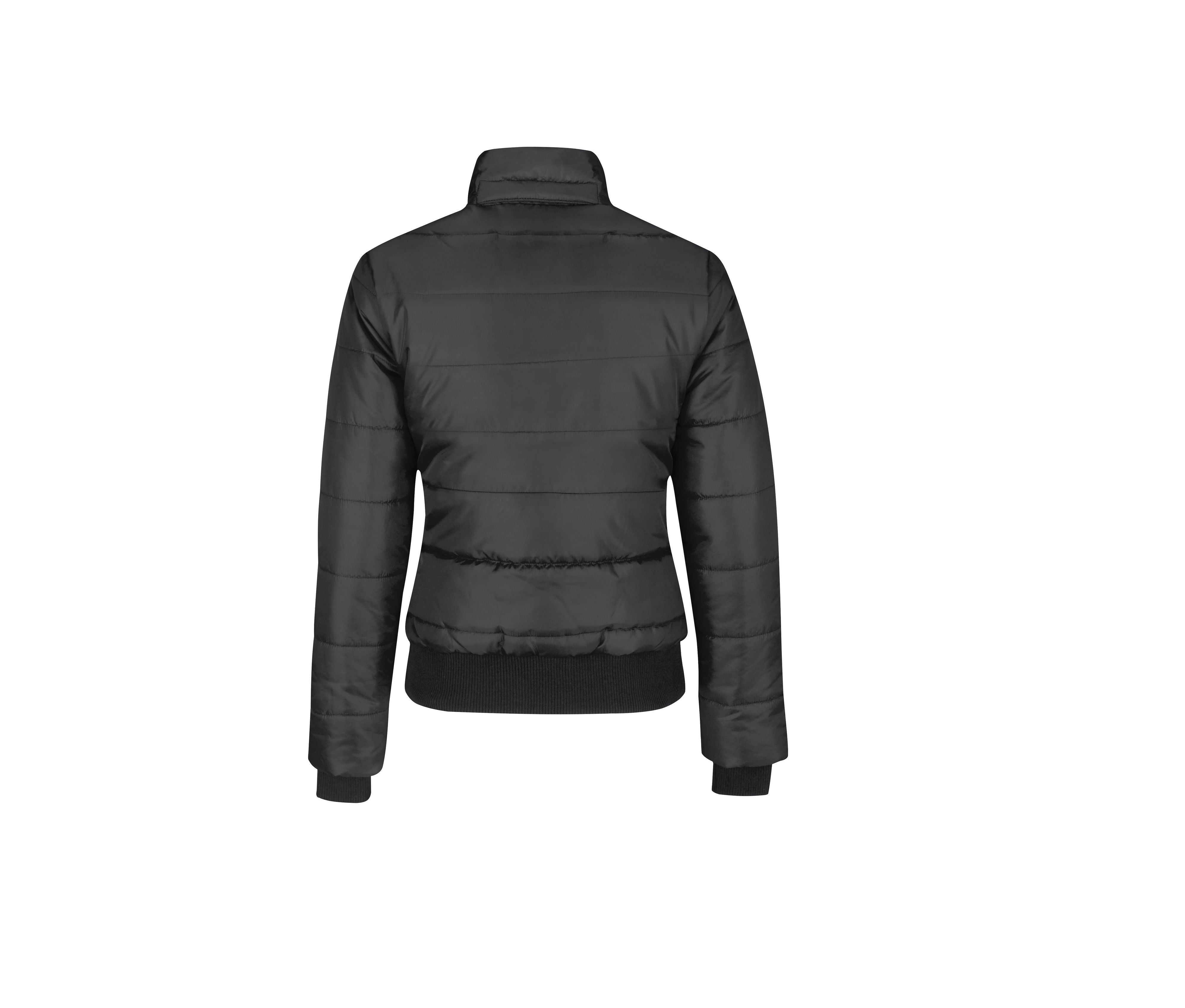 Blouson Doudoune Capuche Femme - Dark Grey / Orange