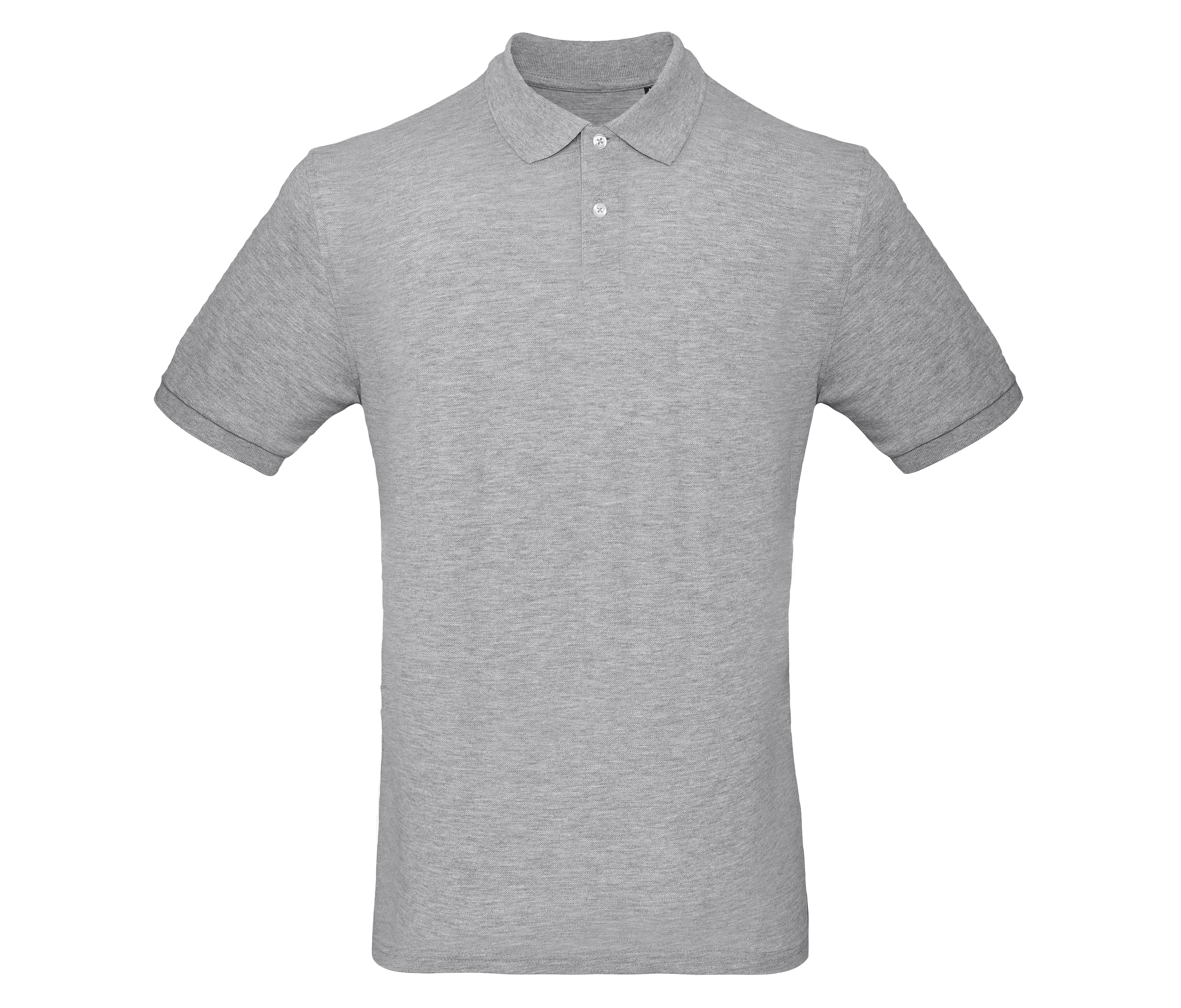 Polo Bio Homme - Heather Grey