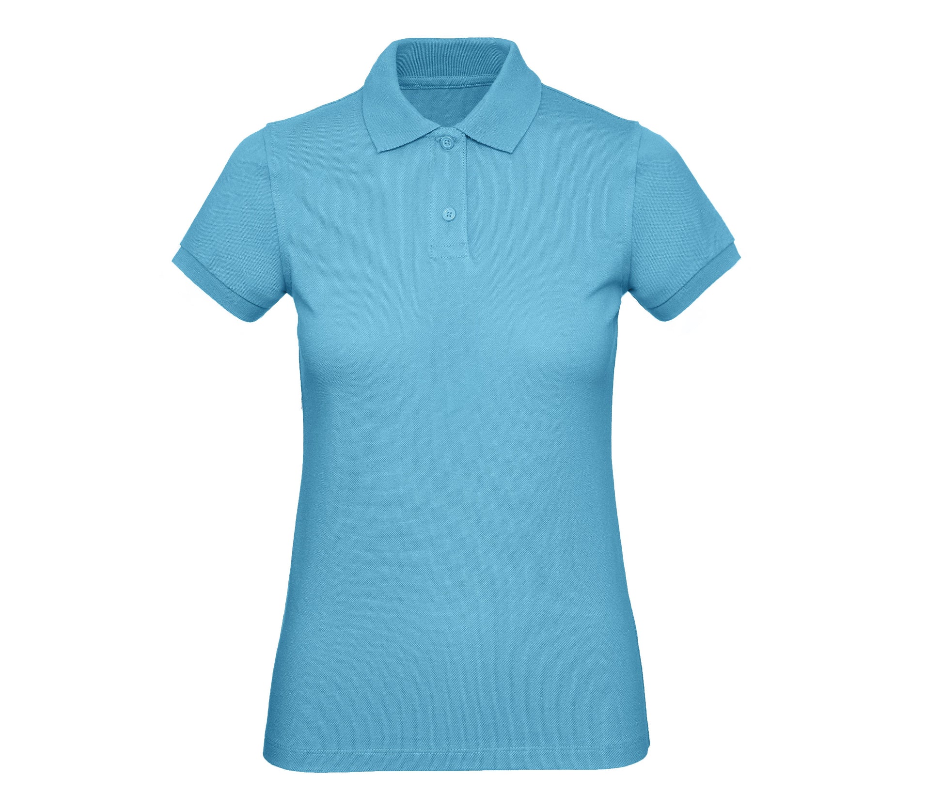 Polo Bio Femme - Very Turquoise