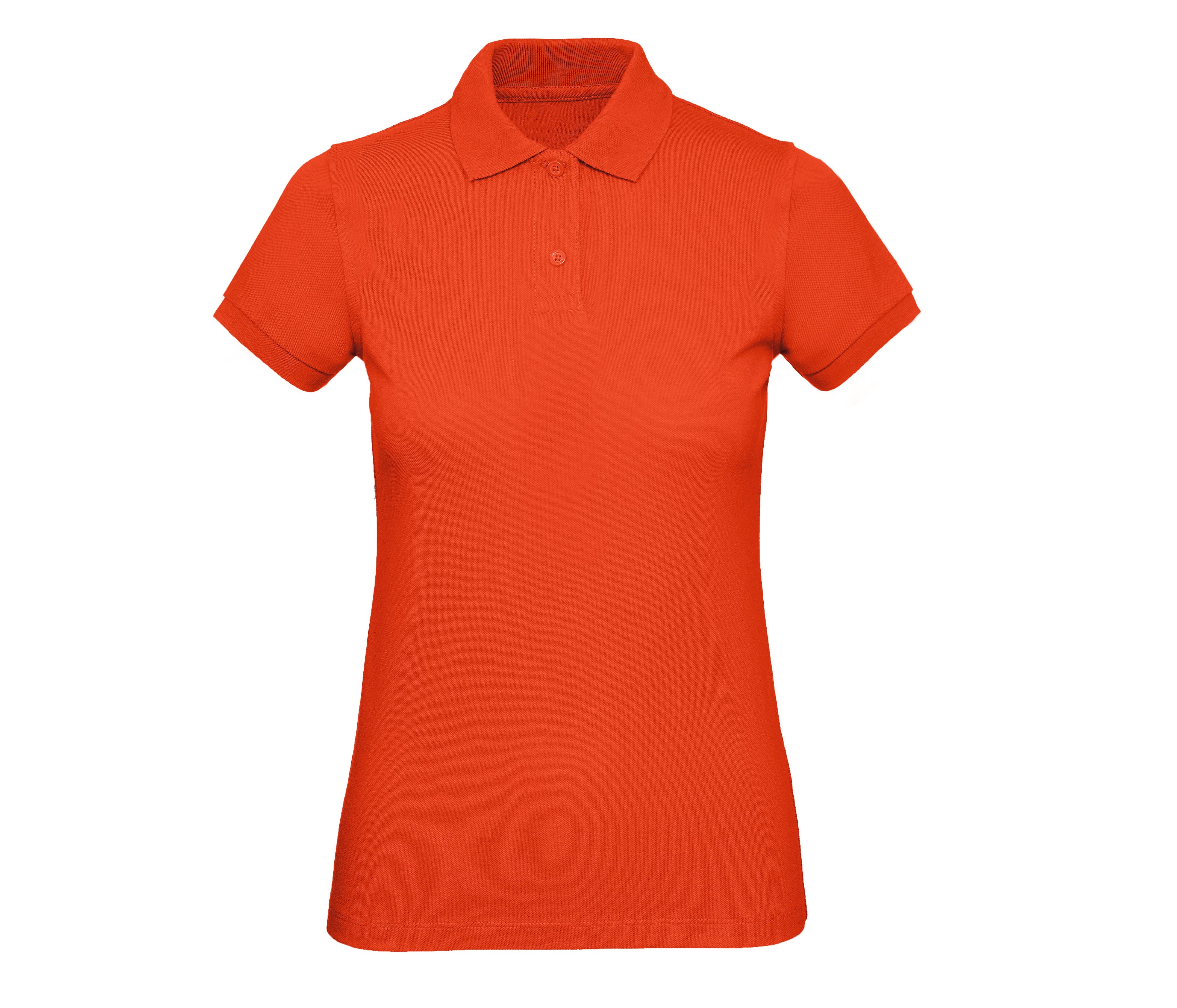 Polo Bio Femme - Fire Red
