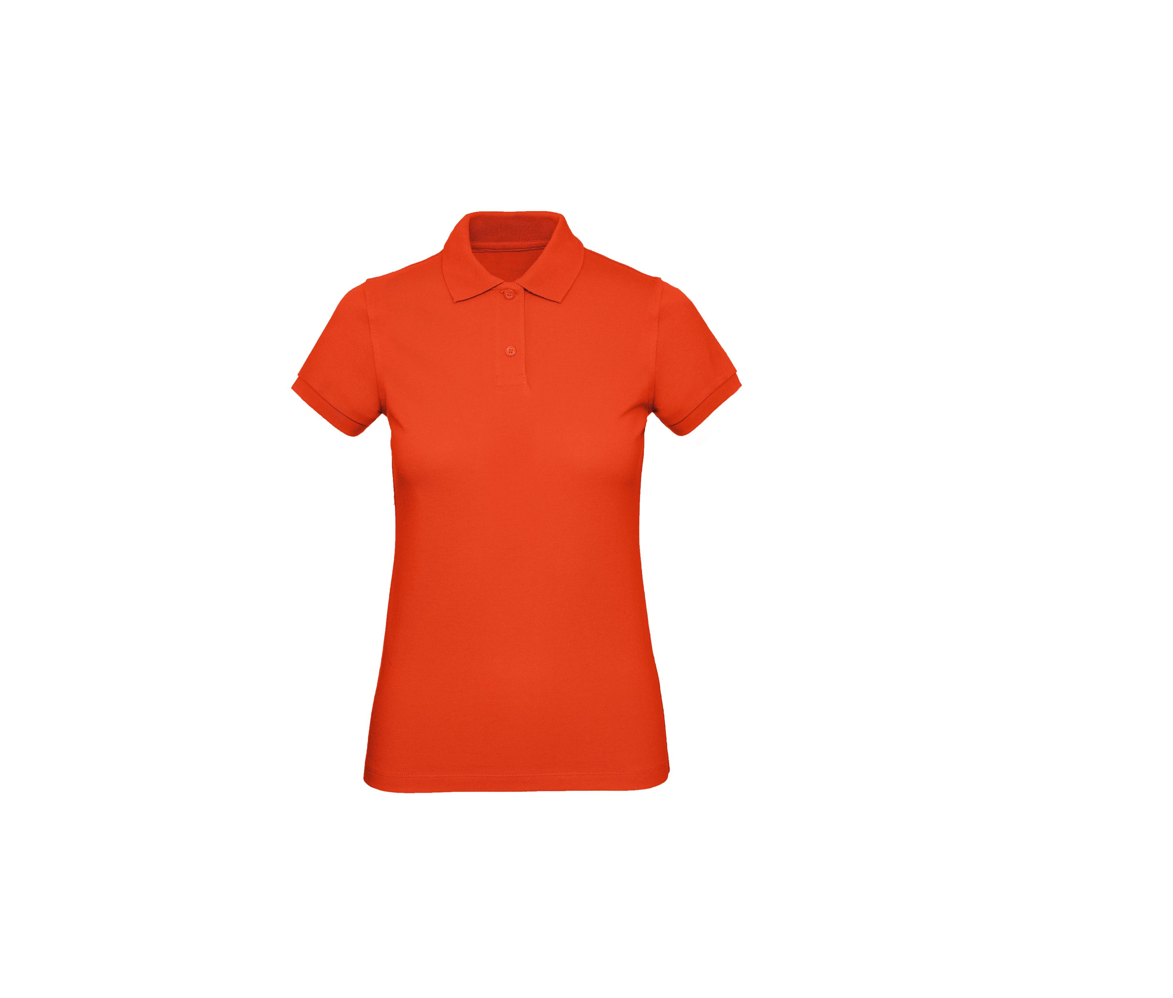 Polo Bio Femme - Fire Red
