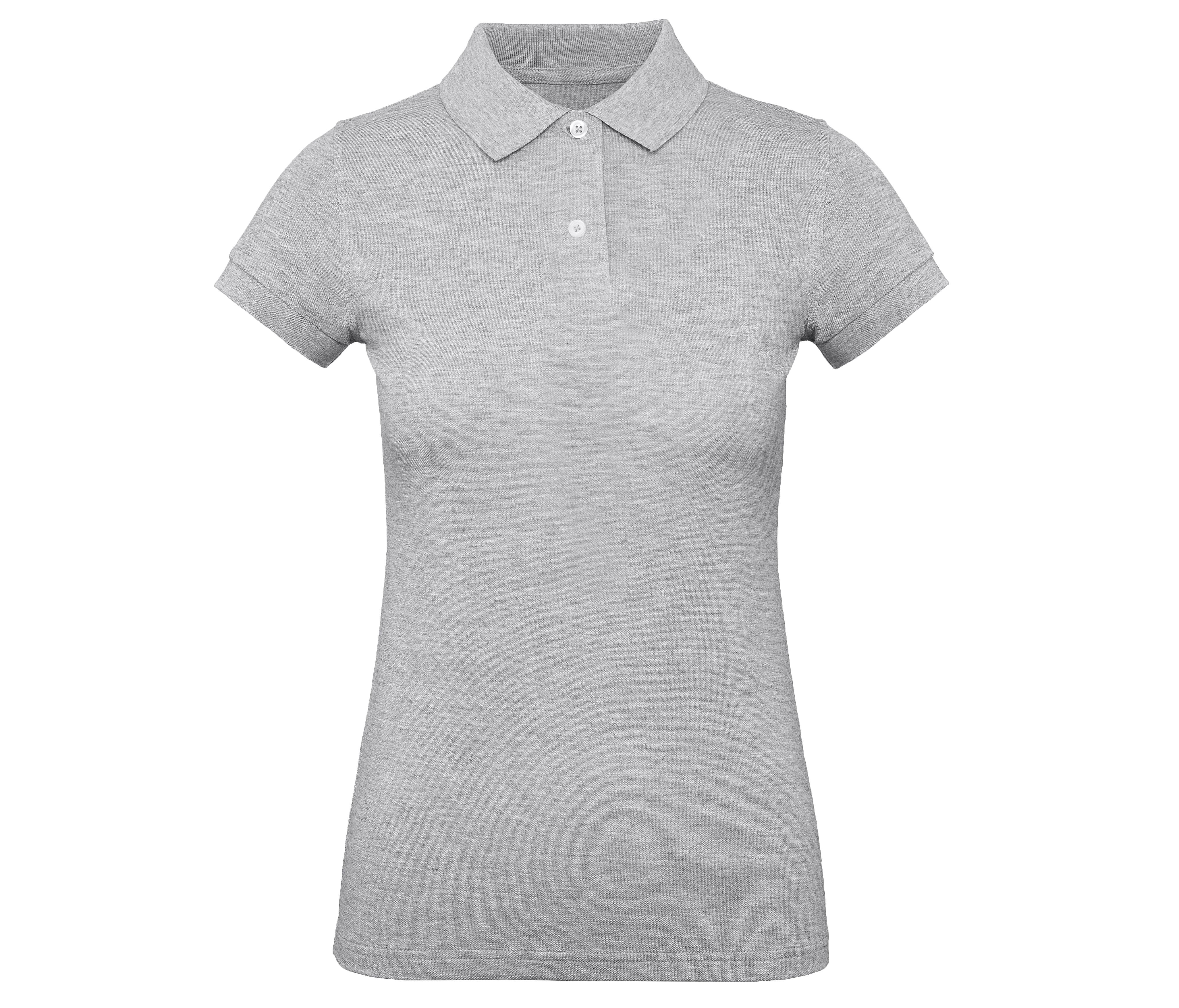 Polo Bio Femme - Heather Grey